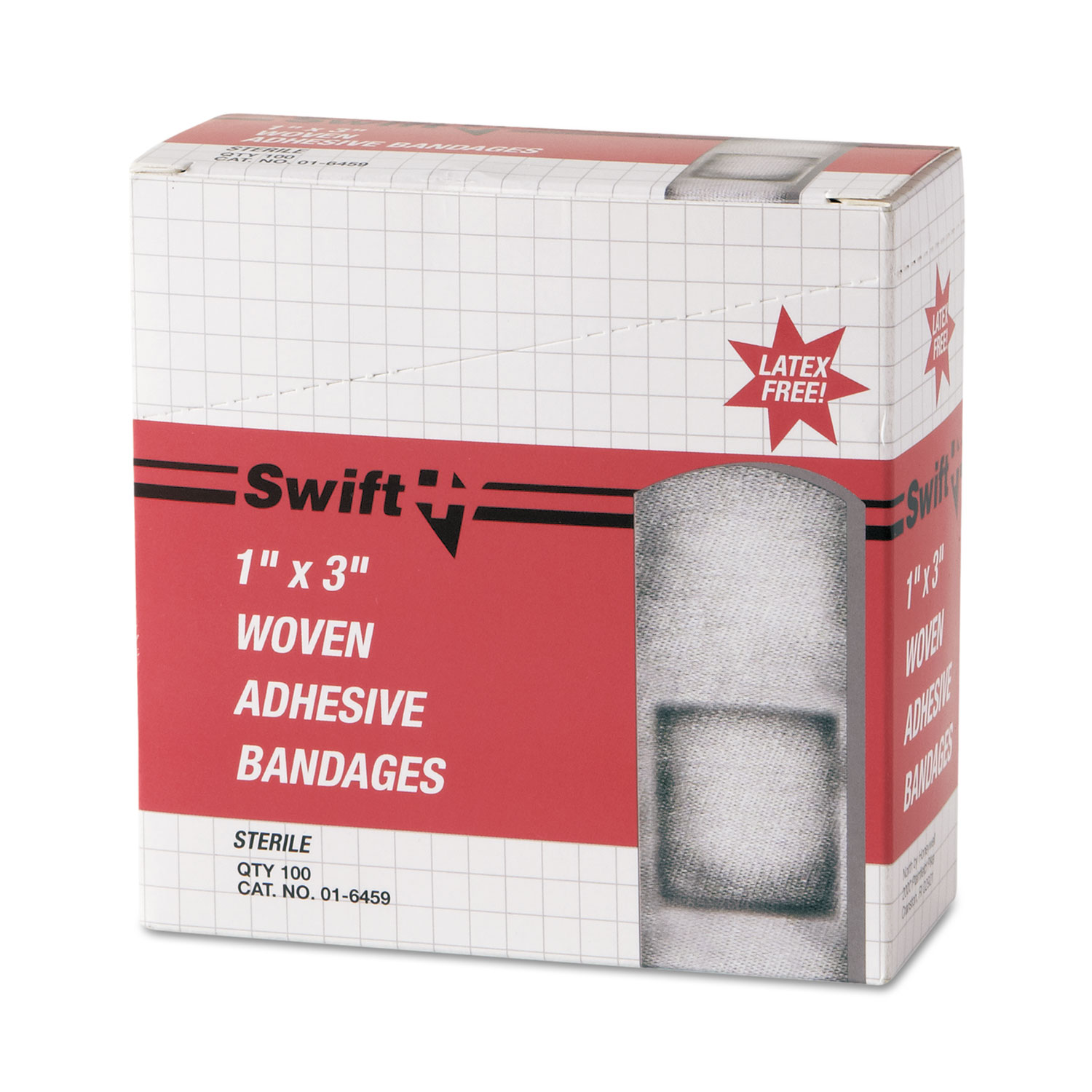 Adhesive Bandages, 1 x 3, Woven