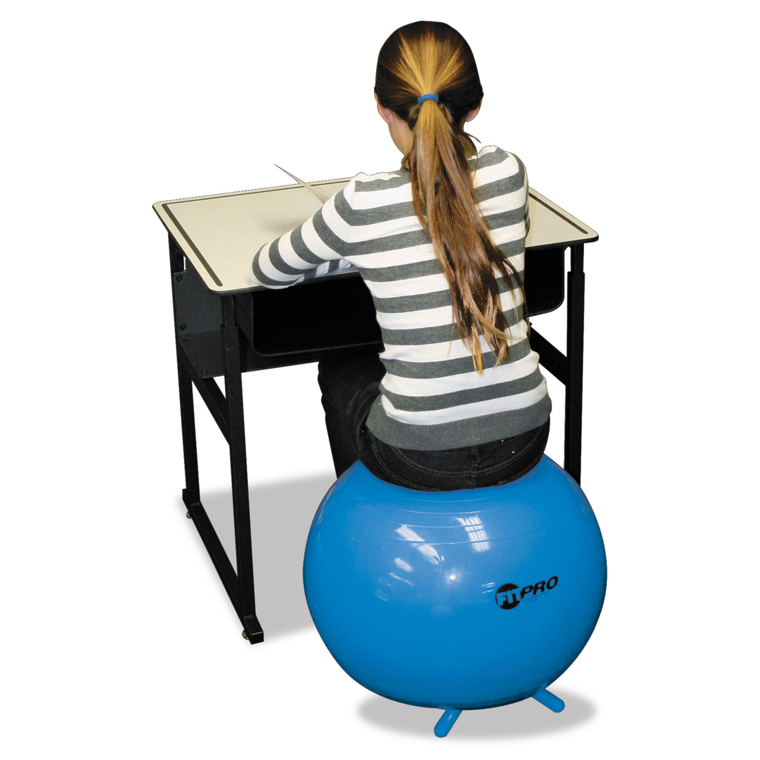 FitPro Ball with Stability Legs, 55cm Diameter, Blue