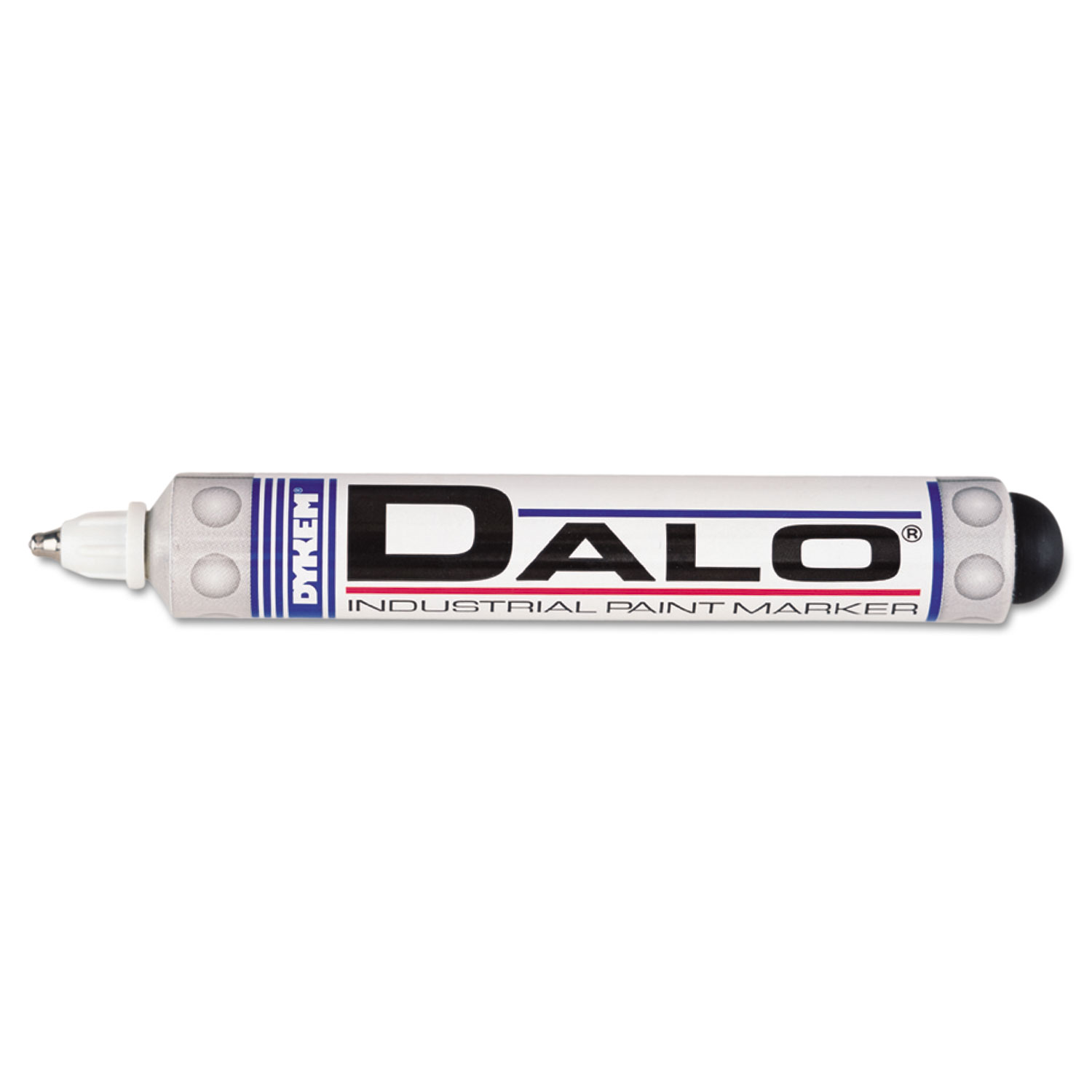  DYKEM 26083 DALO Industrial Paint Marker Pens, Medium Bullet Tip, White (ITW26083) 