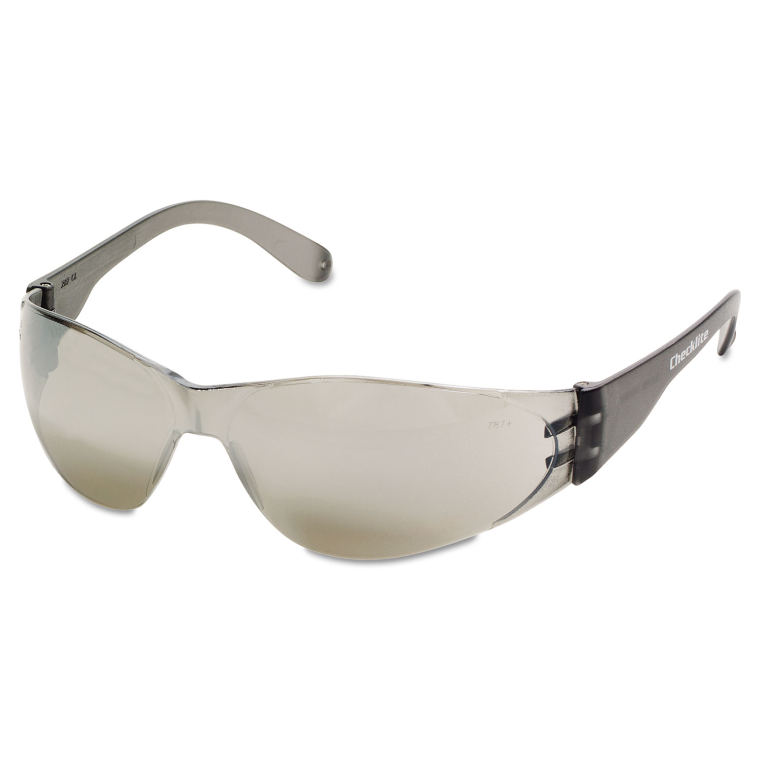  MCR Safety CL117 Checklite Safety Glasses, Silver Mirror Lens (CRWCL117) 