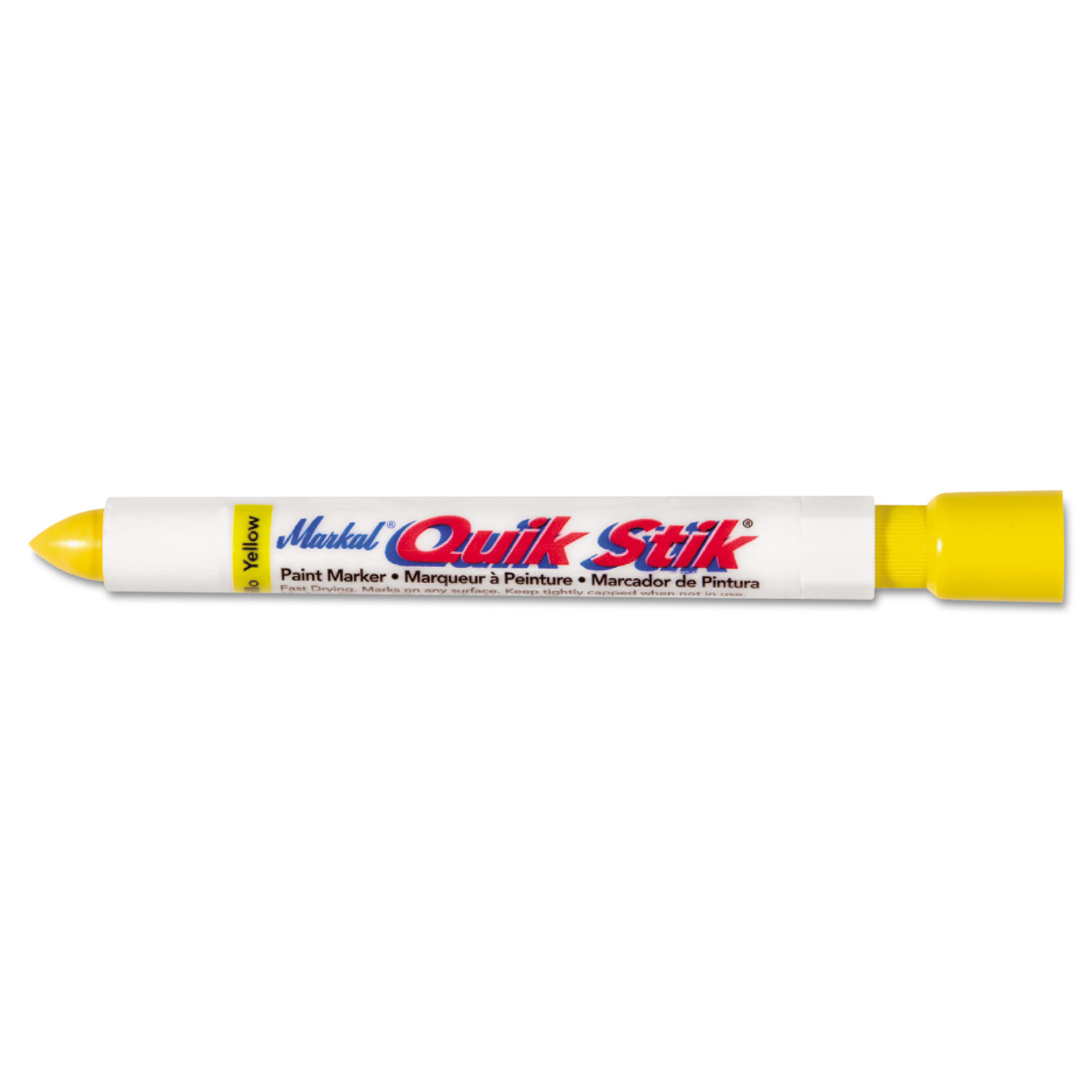  Markal 61053 Quik Stik Paint Marker, 0-140 F, Yellow (MRK61053) 