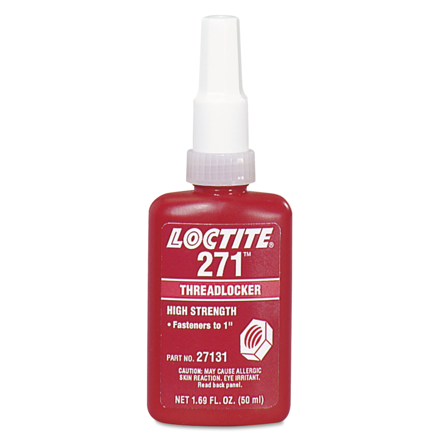  Loctite 135381 271 Threadlocker, High Strength, 50 mL, Red (LOC27131) 
