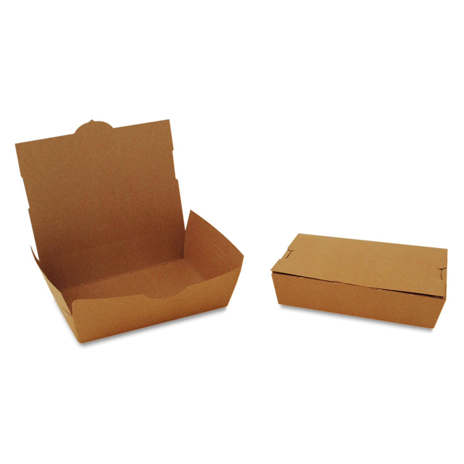  SCT 732 ChampPak Carryout Boxes, #2, Kraft, 7.75 x 5.5 x 1.88, 200/Carton (SCH0732) 