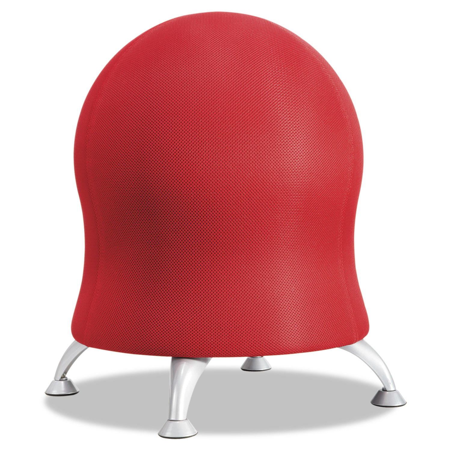  Safco 4750CI Zenergy Ball Chair, Crimson Seat/Crimson Back, Silver Base (SAF4750CI) 
