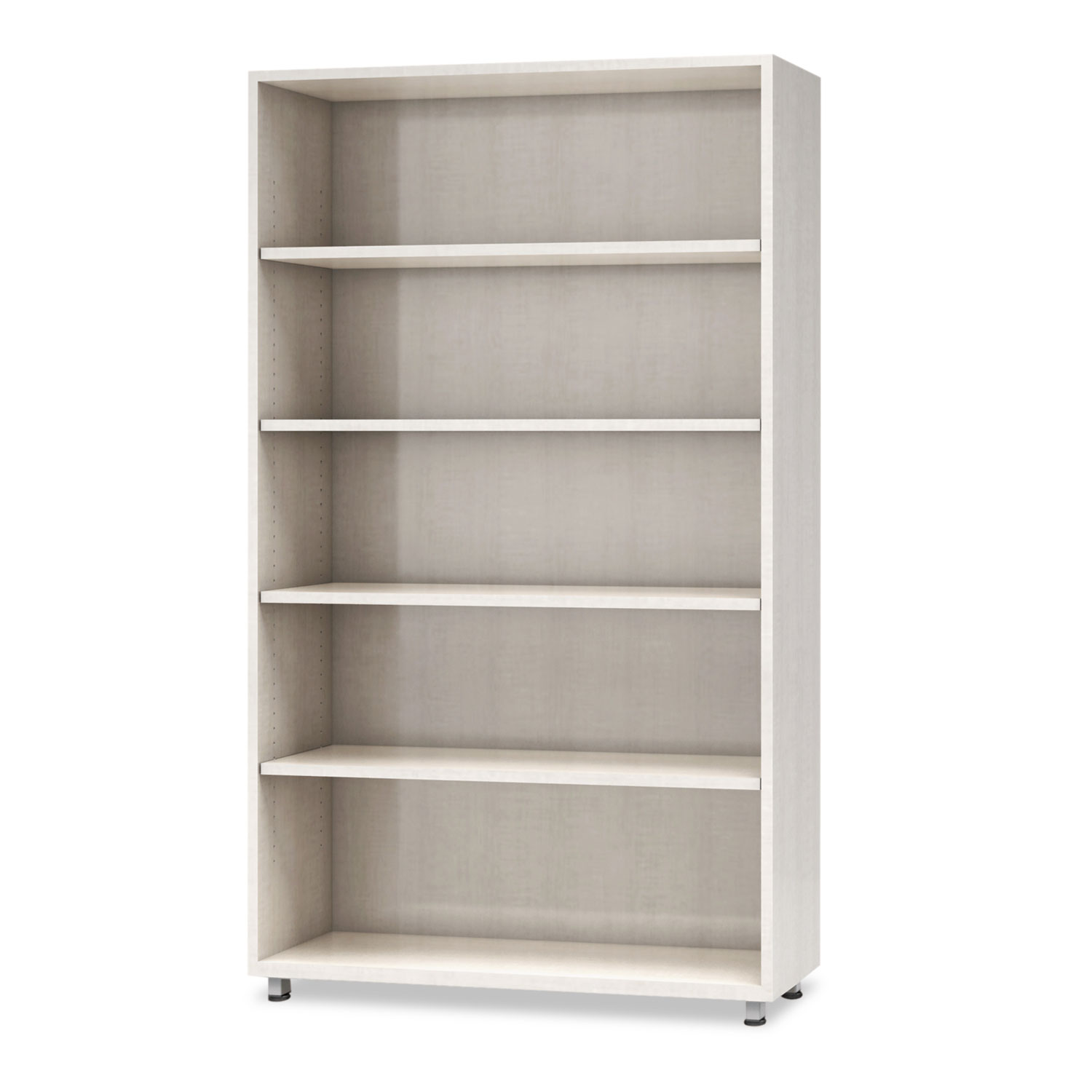  Safco EZBC3662AGZ e5 Series Five-Shelf Bookcase, 36w x 15d x 62h, White (MLNEZBC3662AGZ) 