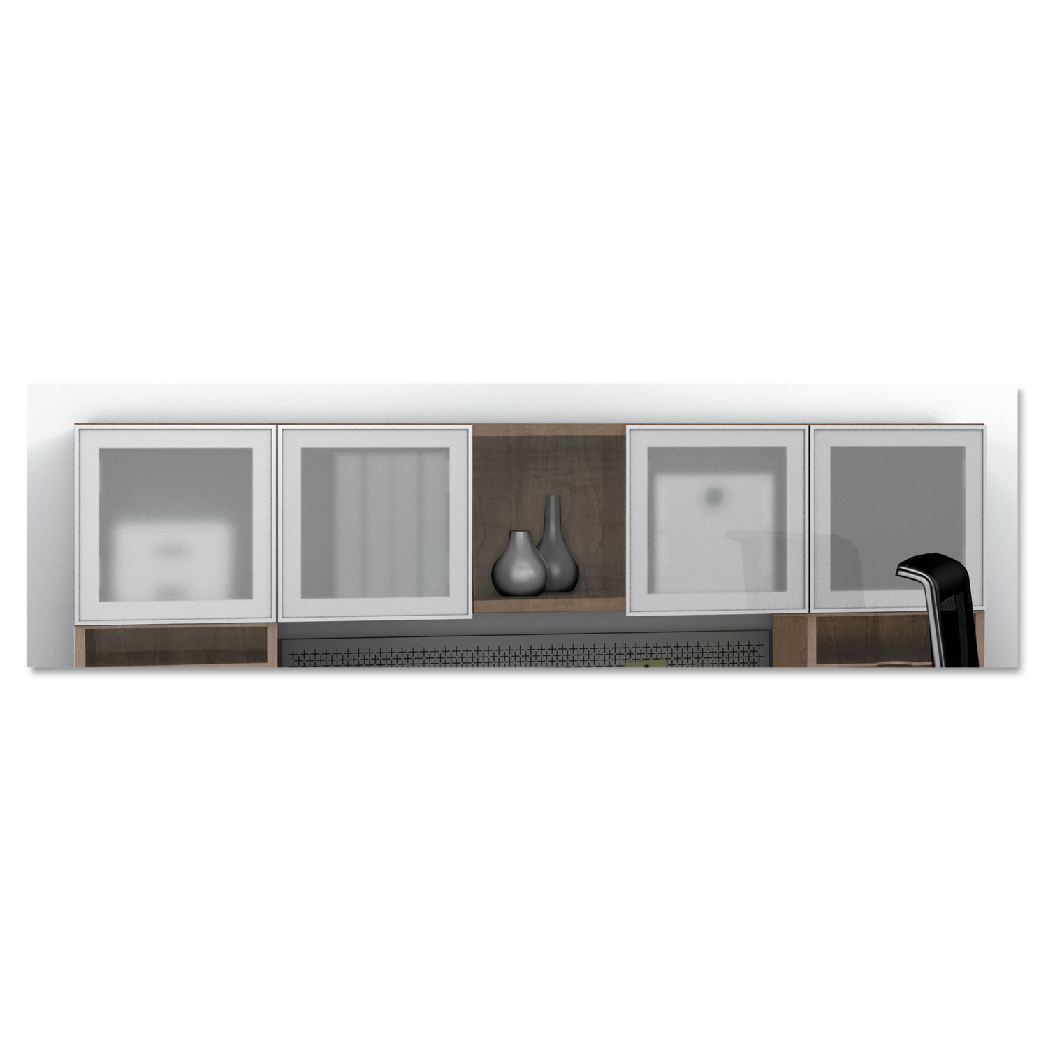  Safco EZH72FAGY e5 Series Overhead Storage Cabinet, 72w x 15d x 15h, Summer Suede (MLNEZH72FAGY) 