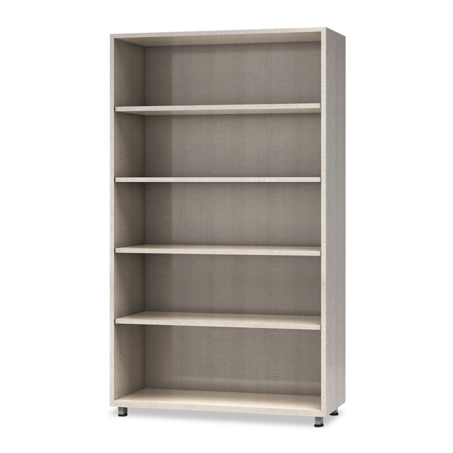  Safco EZBC3662AGY e5 Series Five-Shelf Bookcase, 36w x 15d x 62h, Summer Suede (MLNEZBC3662AGY) 