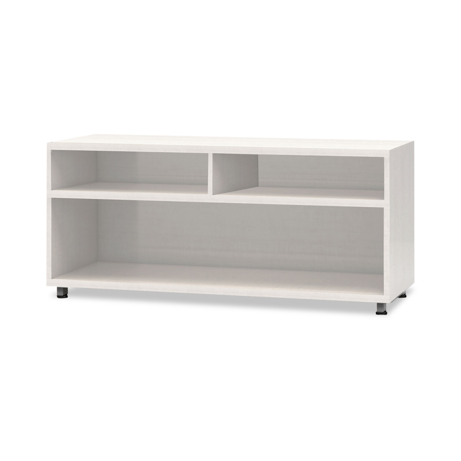 e5 Series Open Storage Cabinet, 42w x 18d x 23h, White