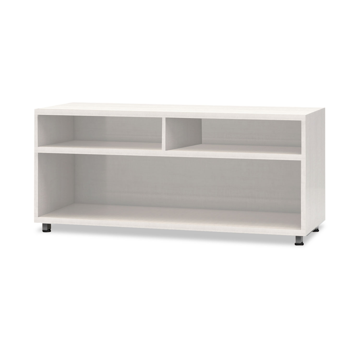 e5 Series Open Storage Cabinet, 36w x 18d x 23h, White