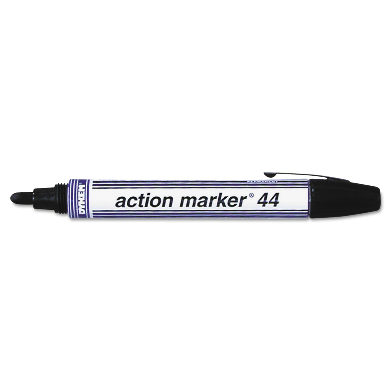Action Marker Dye-Based Permanent Marker, Bullet Tip, Black