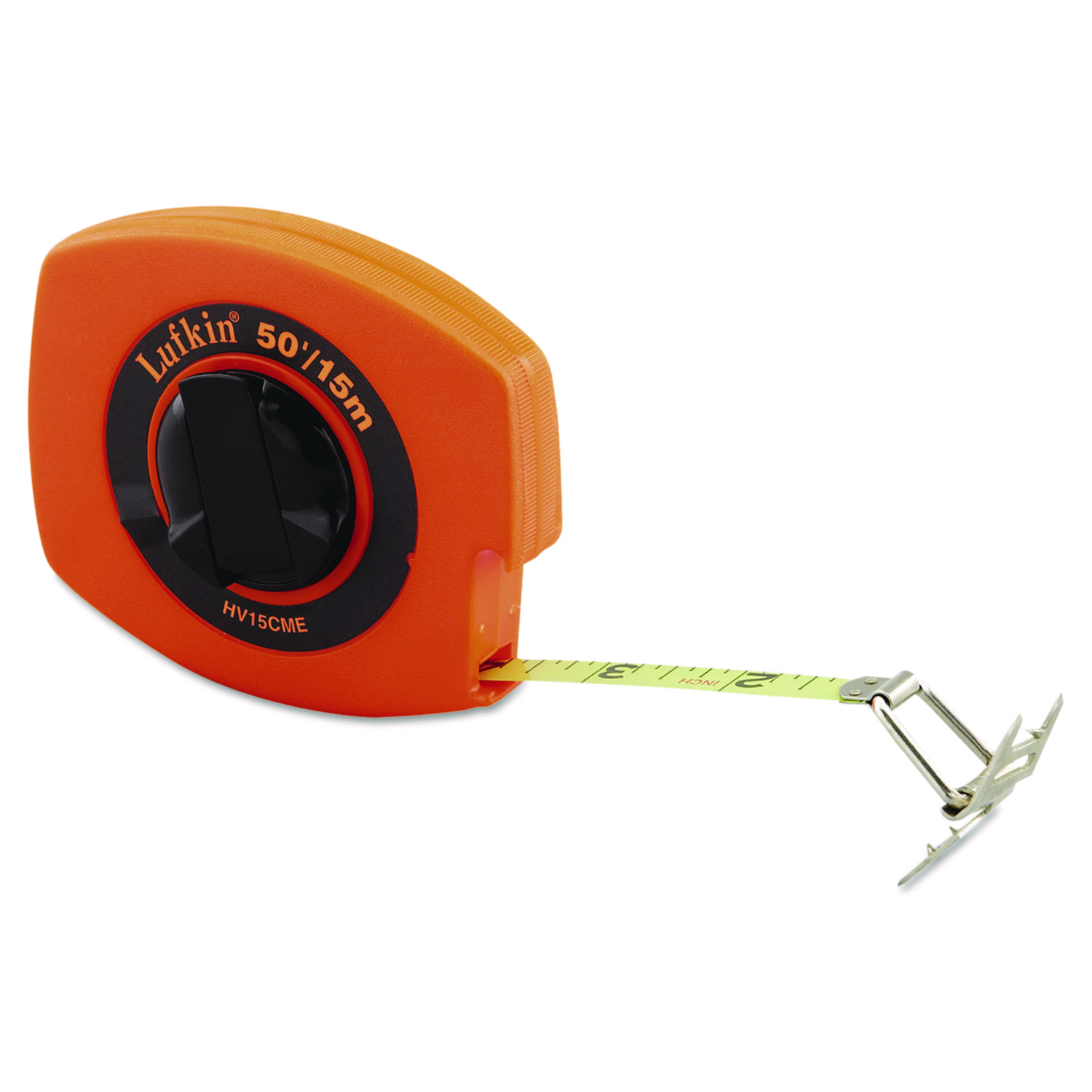 Hi-Viz Universal Lightweight Measuring Tape, 3/8 x 50ft, Orange, Steel