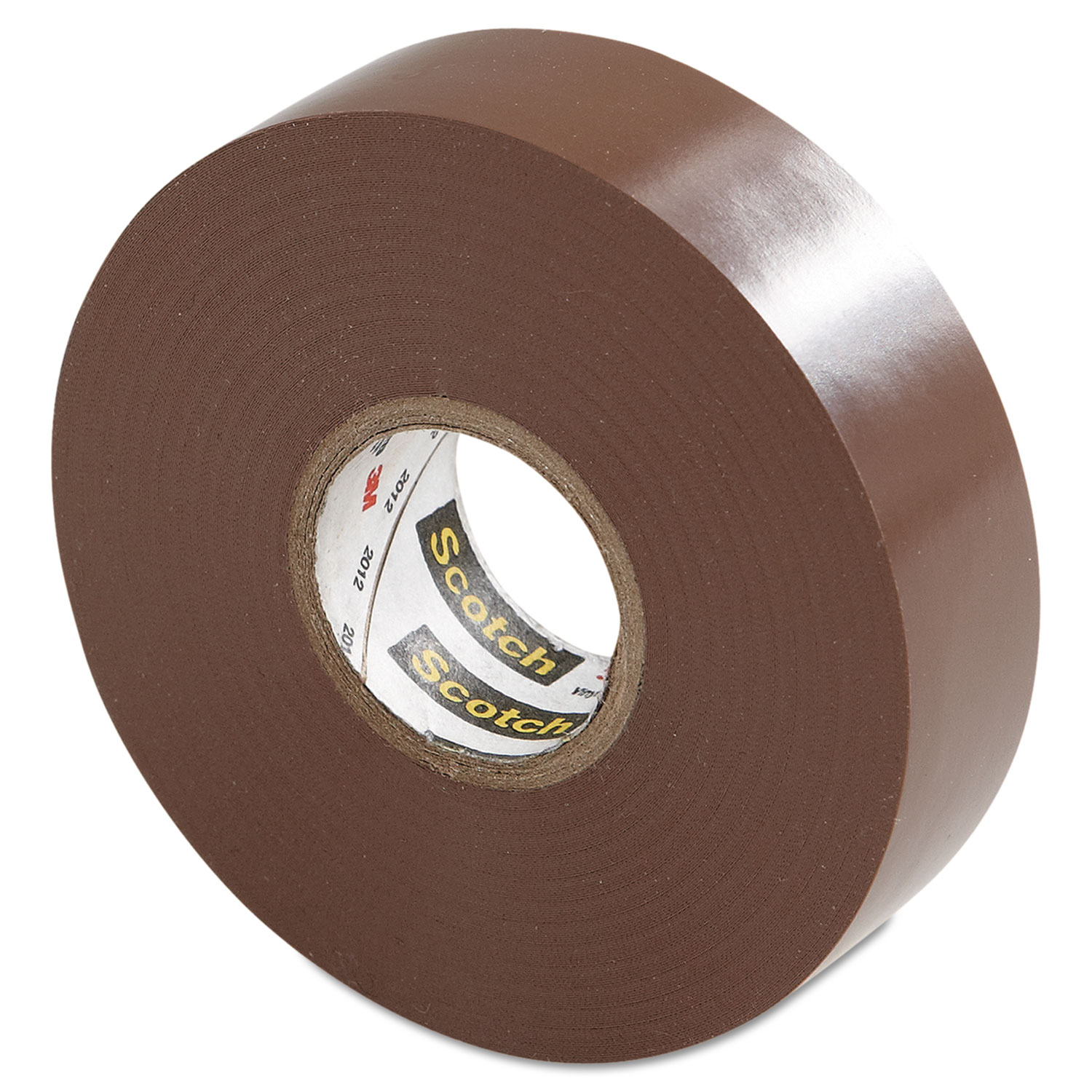 Scotch 35 Vinyl Electrical Color Coding Tape, 3/4 x 66ft, Brown