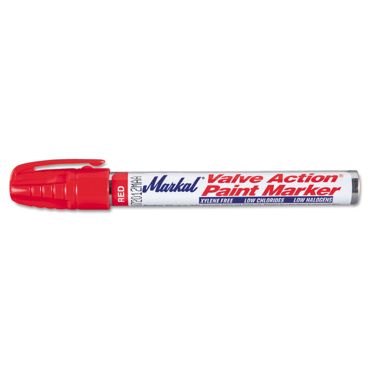  Markal 96822 Valve Action Paint Marker 96822, Medium Bullet Tip, Red (MRK96822) 
