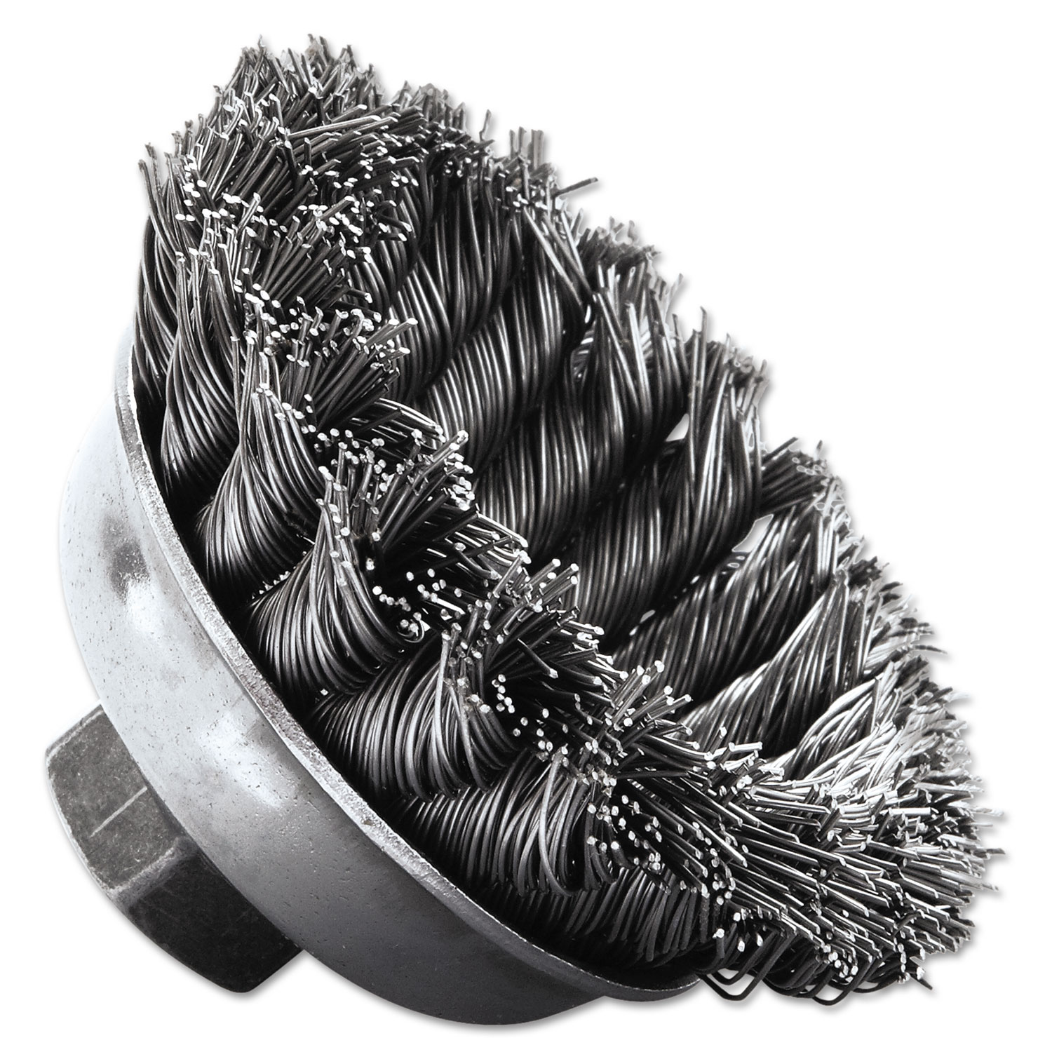 SRA-3 General-Duty Knot Wire Cup Brush, .020, 5/8-113, 1/2 dia