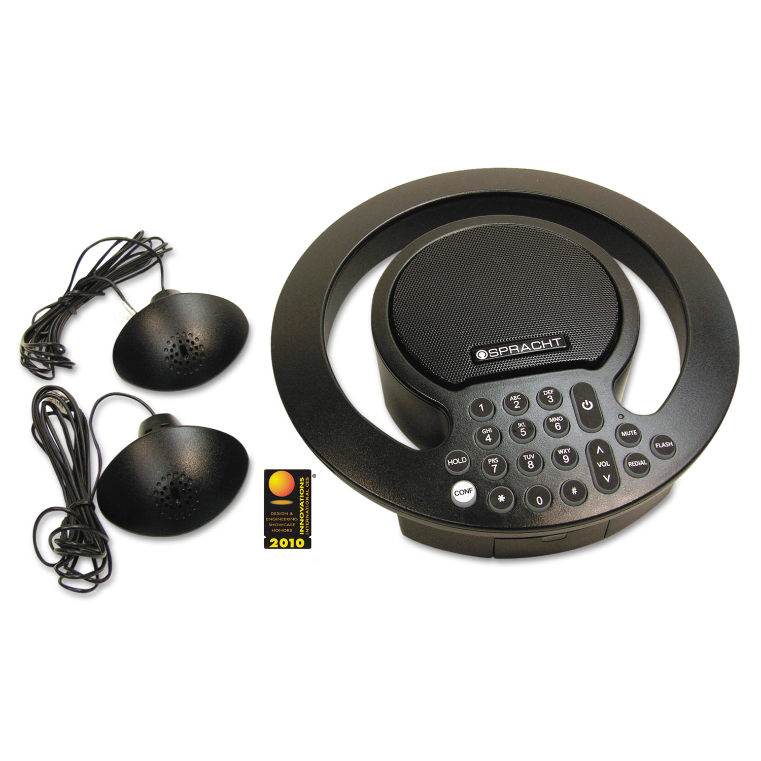  Spracht CP2018 Aura SoHo Plus Conference Phone, 3 Built-In/2 External Microphones, Black (SPTCP2018) 