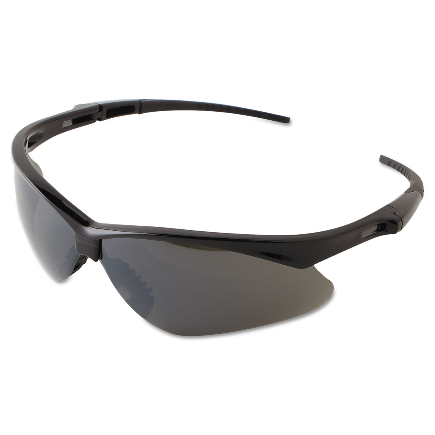 V30 NEMESIS Safety Eyewear, Black Frame, Smoke Mirror Lens