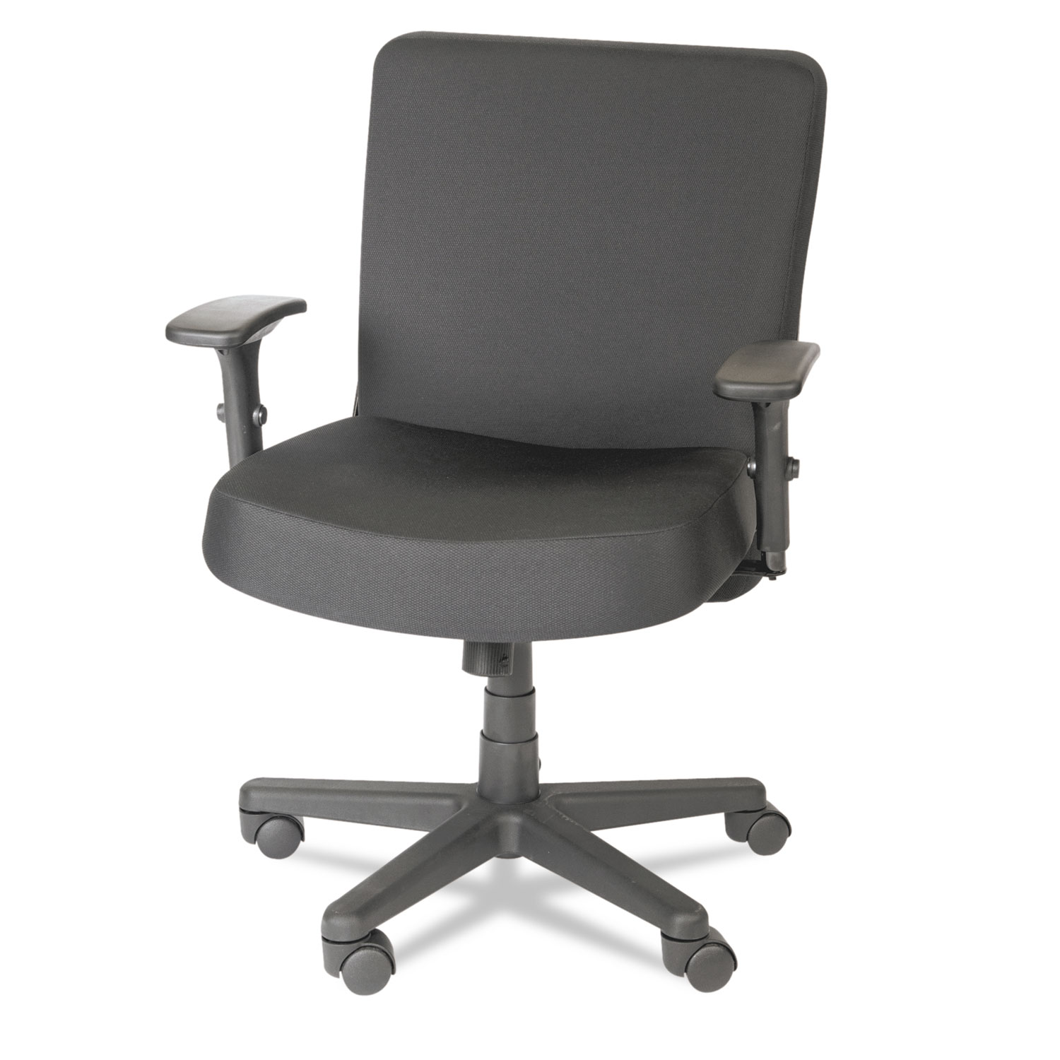  Alera ALECP210 Alera XL Series Big and Tall Mid-Back Task Chair, Supports up to 500 lbs., Black Seat/Black Back, Black Base (ALECP210) 