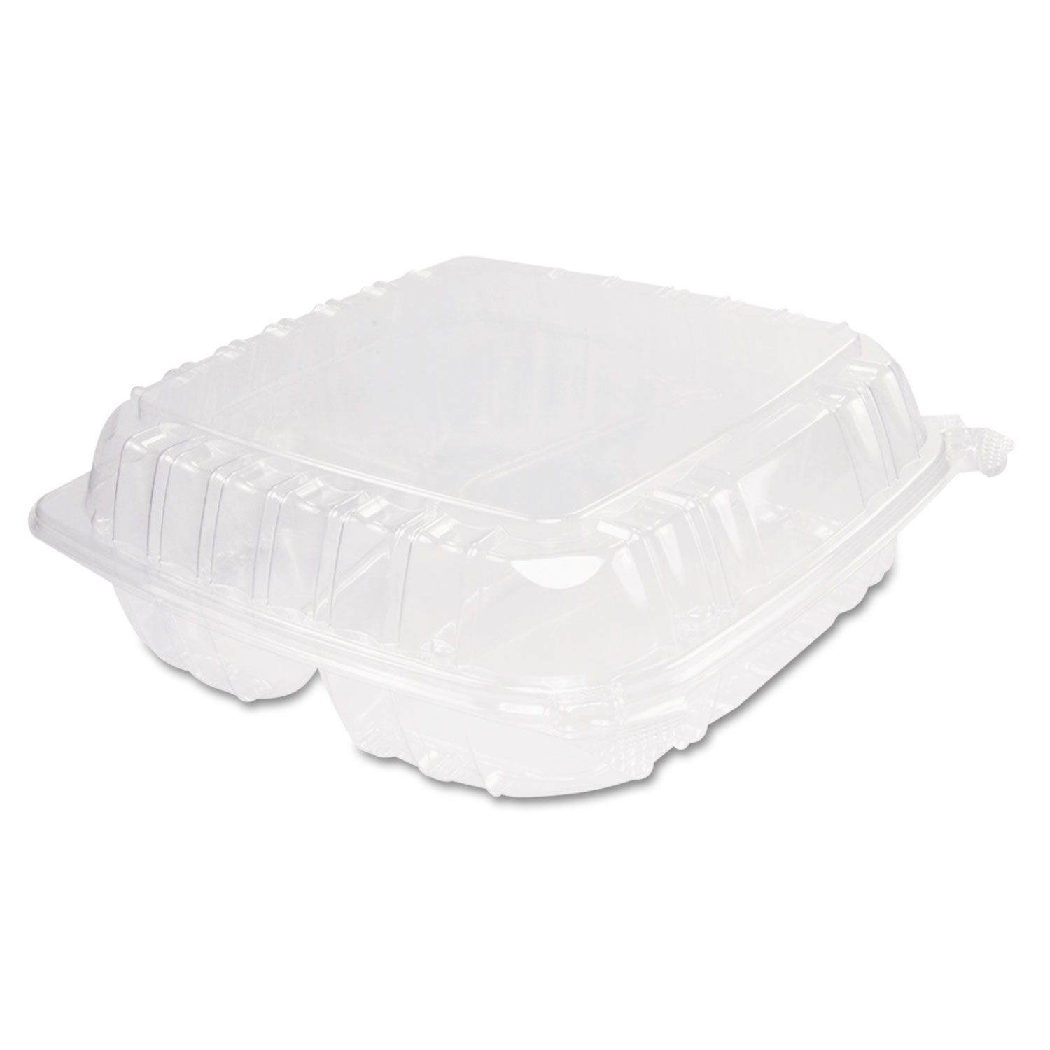  Dart C95PST3 ClearSeal Plastic Hinged Container, 3-Comp, 9 x 9-1/2 x 3, 100/Bag, 2 Bags/CT (DCCC95PST3) 
