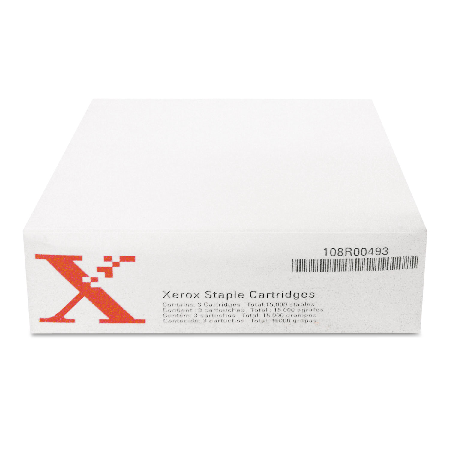  Xerox 108R00493 Staples for Xerox WORKCENTRE PRO245/M45/232/Others, 3 Cartridges, 15,000 Staples (XER108R00493) 