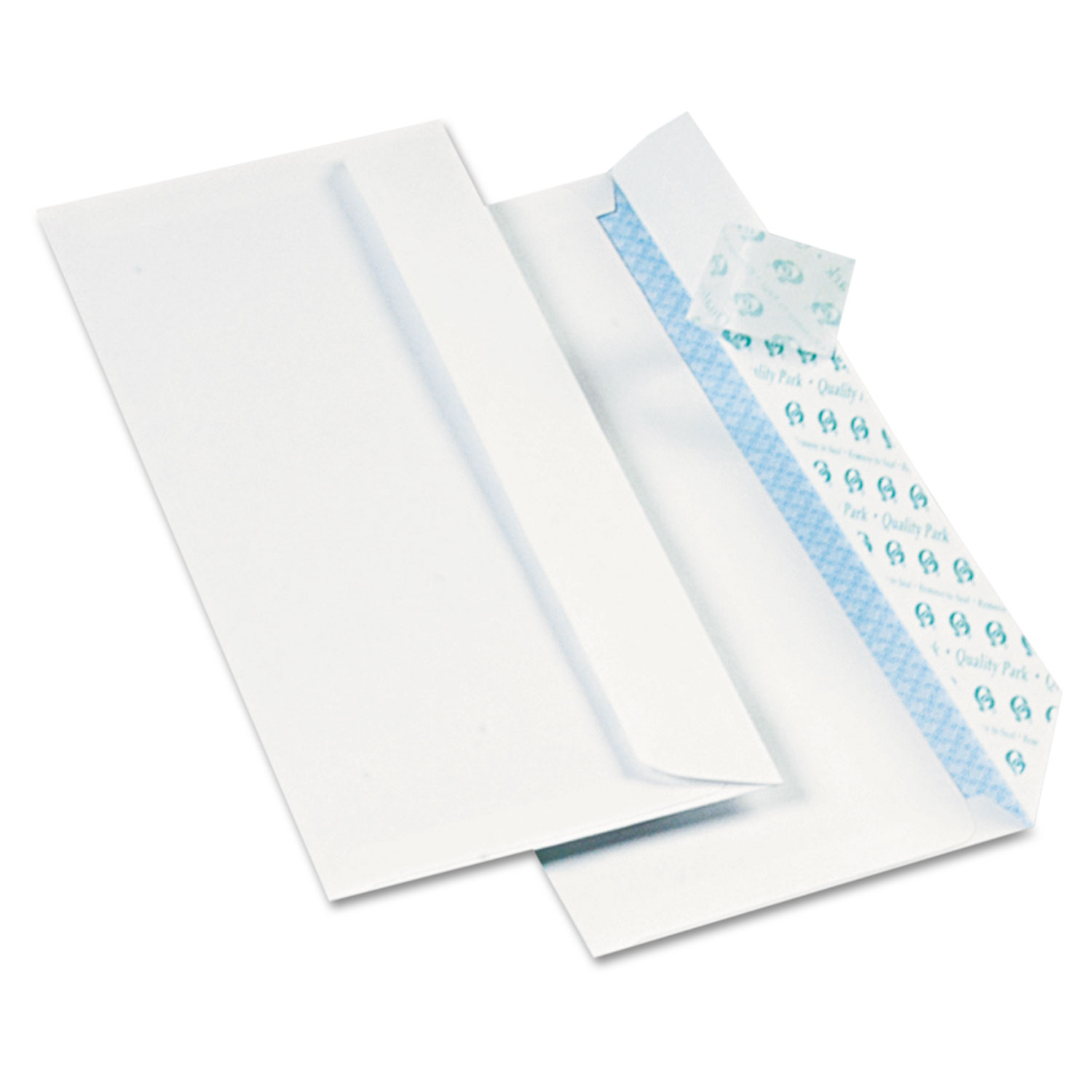  Quality Park QUA69122B Redi-Strip Security Tinted Envelope, #10, Commercial Flap, Redi-Strip Closure, 4.13 x 9.5, White, 1000/Box (QUA69122B) 