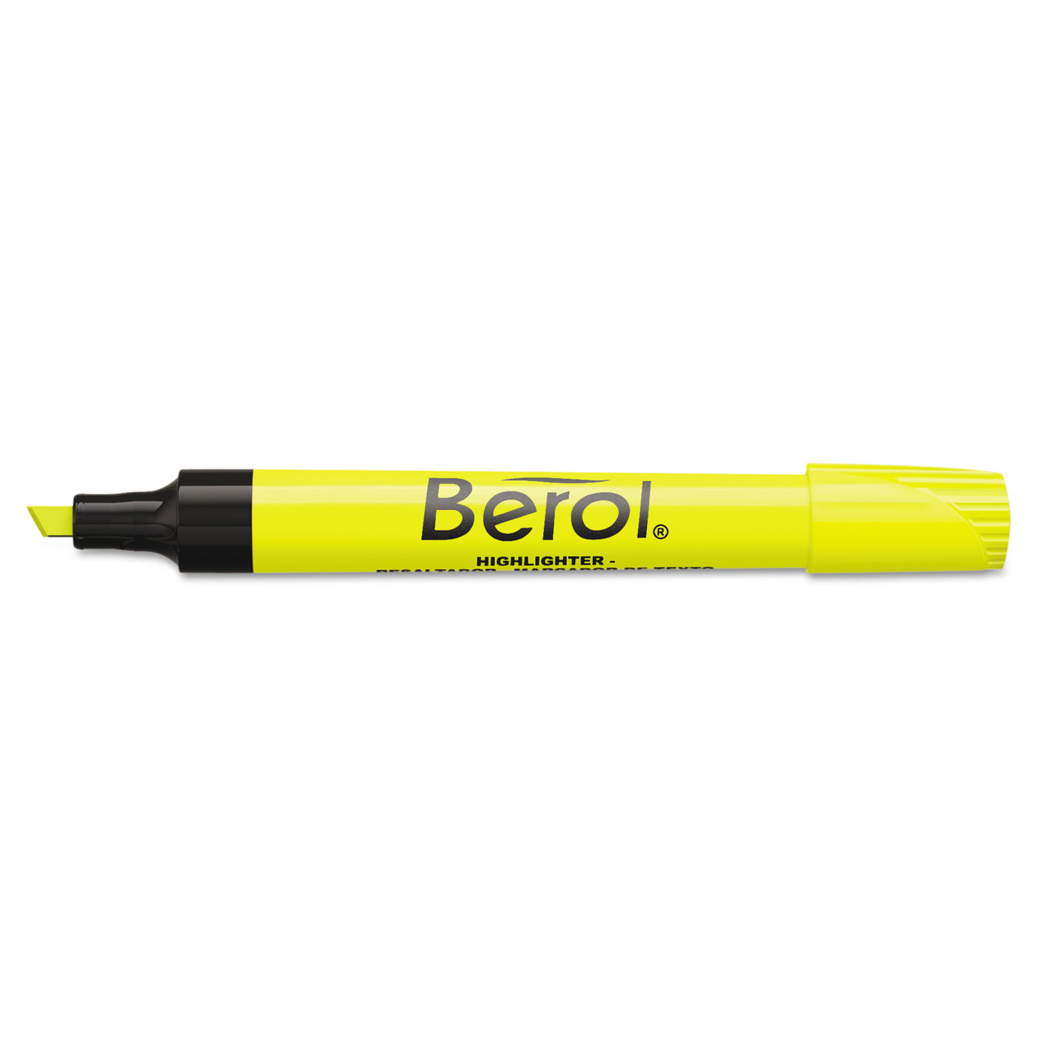  Berol 64324 4009 Chisel Tip Highlighter, Chisel Tip, Fluorescent Yellow, Dozen (SAN64324) 