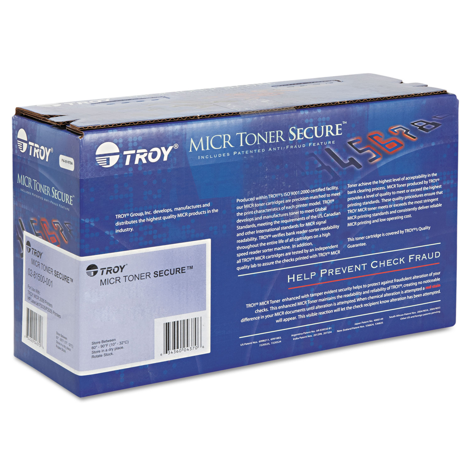  TROY 02-82000-001 0282000001 78A MICR Toner Secure, Alternative for HP CE278A, Black (TRS0282000001) 