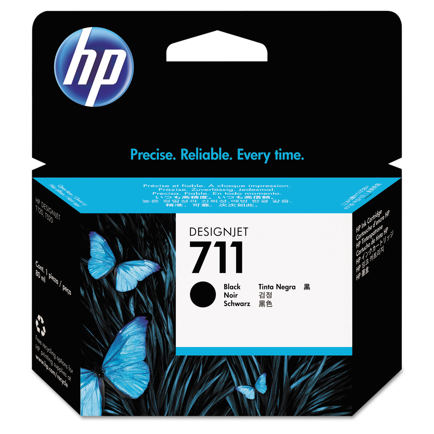  HP CZ133A HP 711, (CZ133A) Black Original Ink Cartridge (HEWCZ133A) 