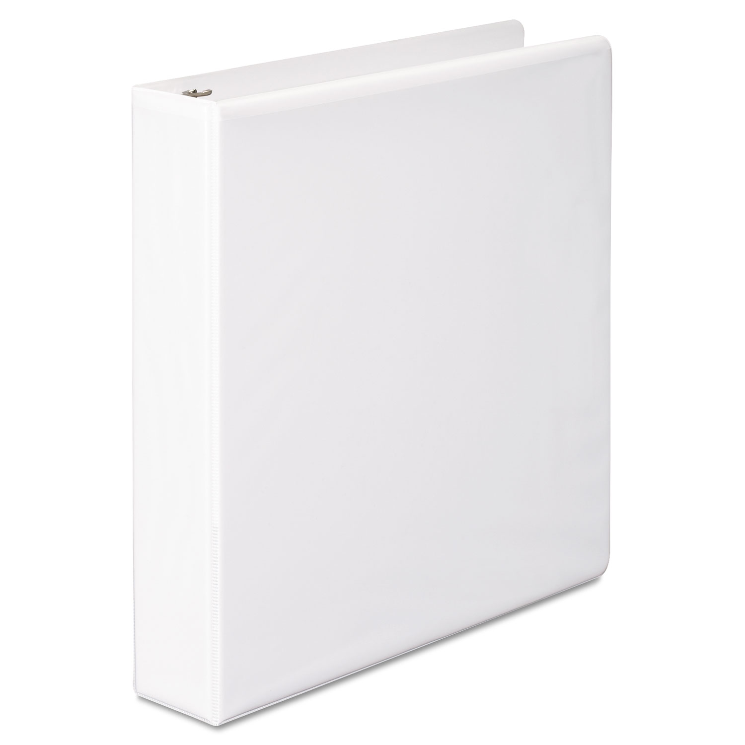 Heavy-Duty Round Ring View Binder w/Extra-Durable Hinge, 1 1/2 Cap, White