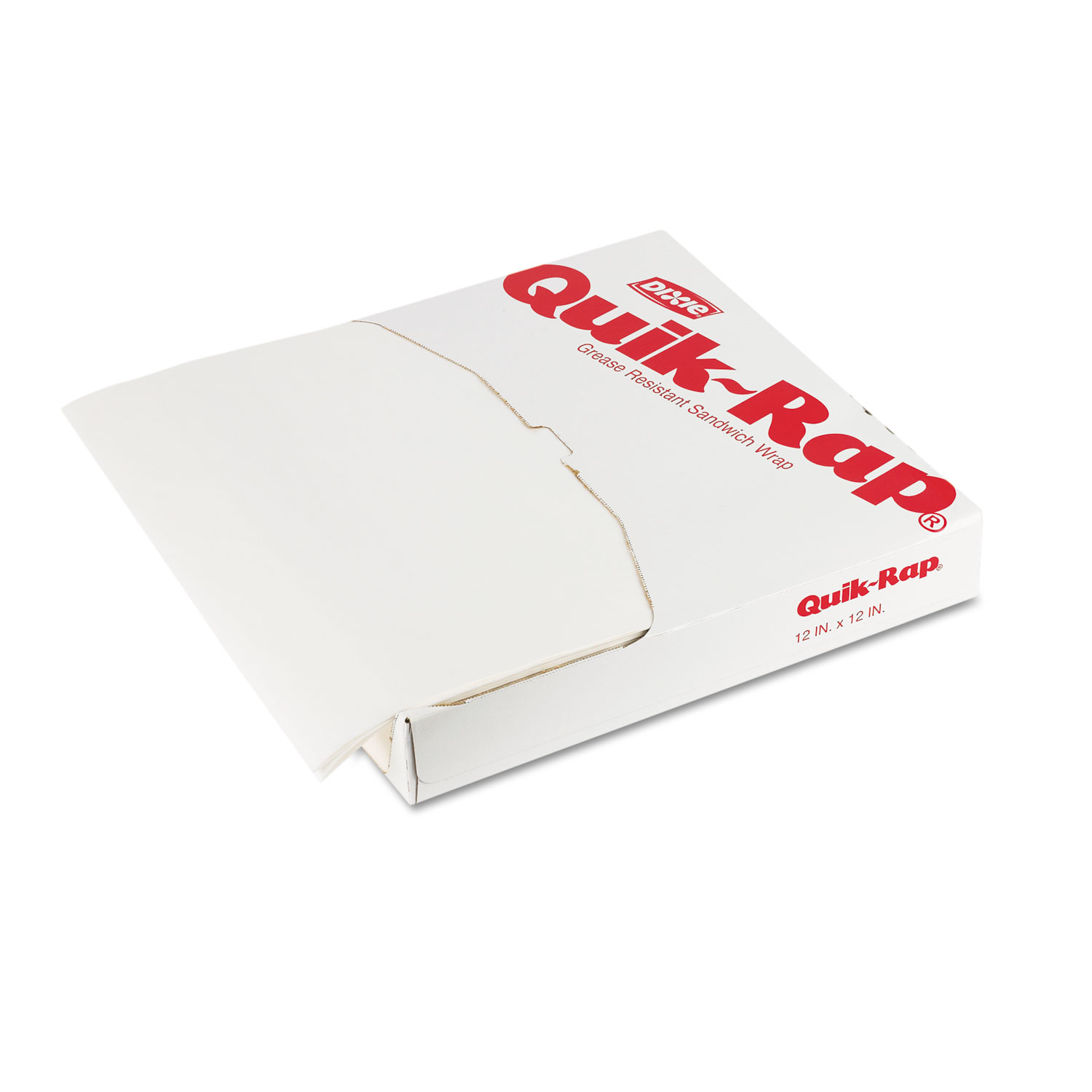  Dixie 891258 Quik-Rap Grease-Resistant Waxed Sandwich Paper,12x12,OpaqueWhite,1000/PK 5 PK/CT (DXE891258) 