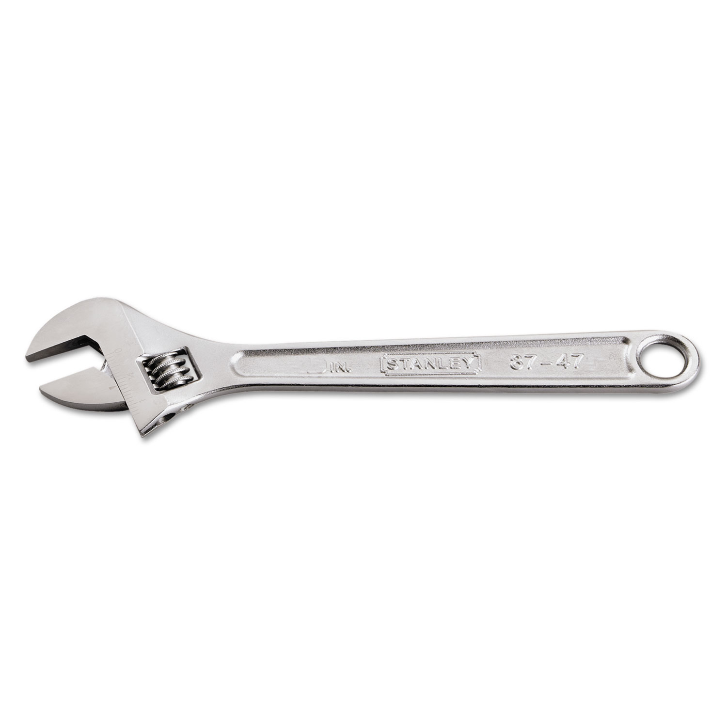 Stanley Tools Adjustable Wrench, 12 Long, 1 3/8 Opening, Chrome