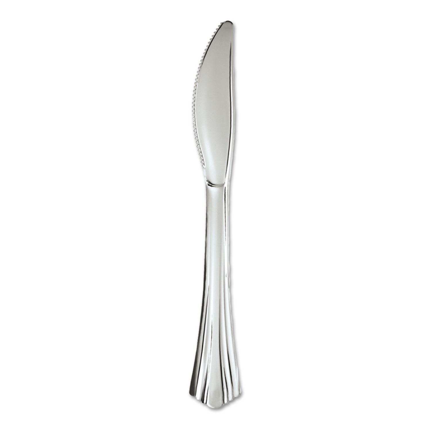  WNA WNA 630155 Heavyweight Plastic Knives, Silver, 7 1/2, Reflections Design, 600/Carton (WNA630155) 