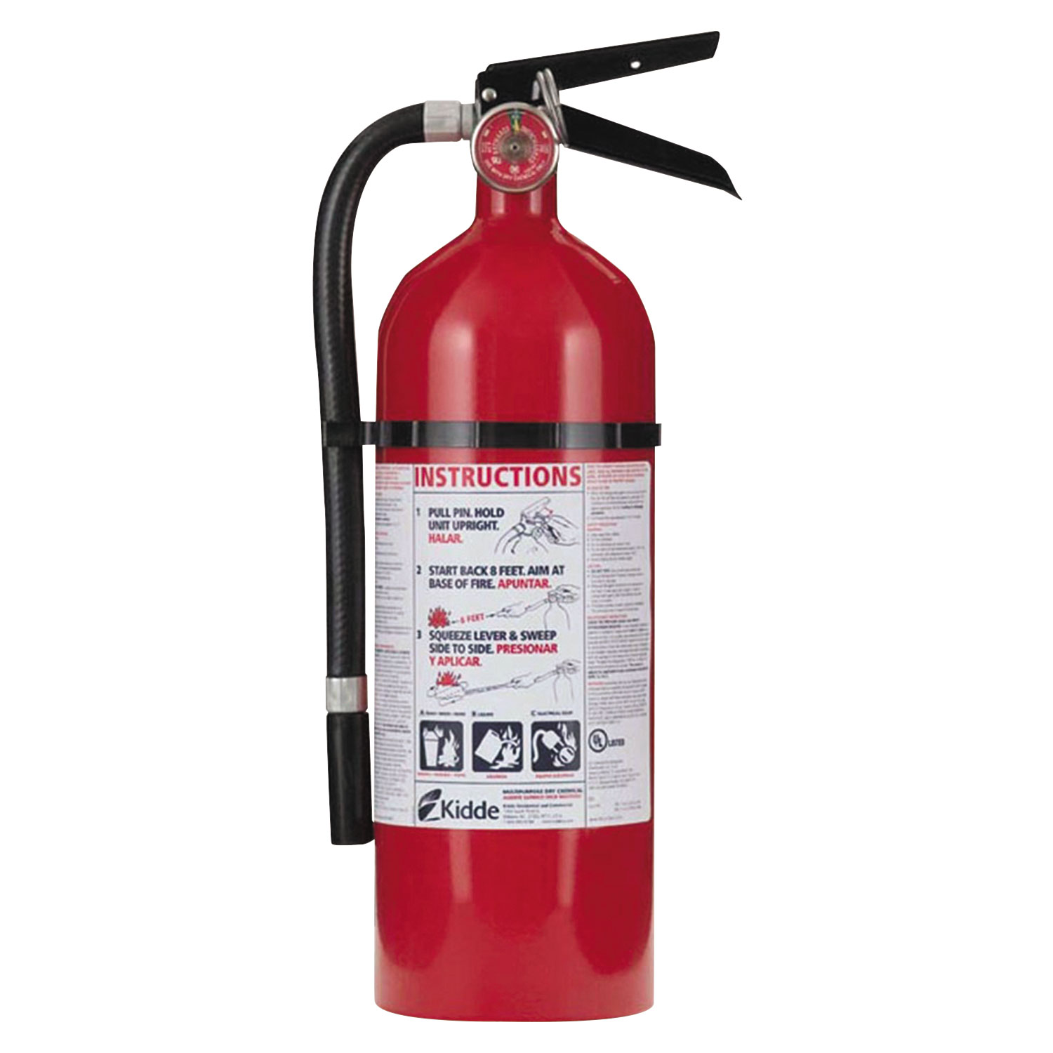  Kidde 408-21005779 Pro 210 Fire Extinguisher, 4lb, 2-A, 10-B:C (KID21005779) 
