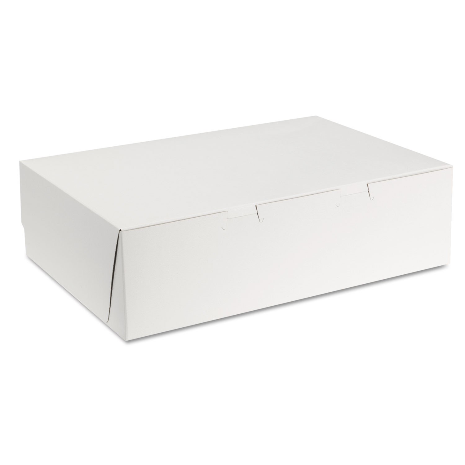  SCT SCH 1025 Tuck-Top Bakery Boxes, 14w x 10d x 4h, White, 100/Carton (SCH1025) 
