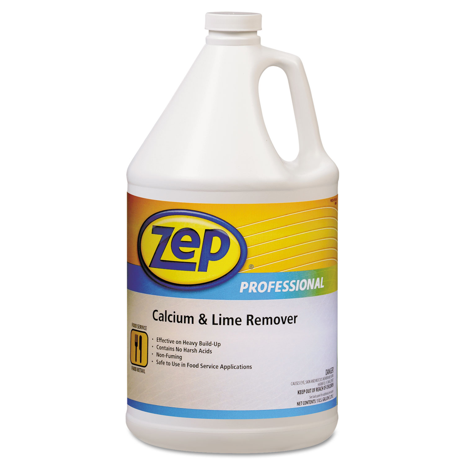  Zep Professional 1041491 Calcium & Lime Remover, Neutral, 1gal Bottle, 4/Carton (ZPP1041491) 