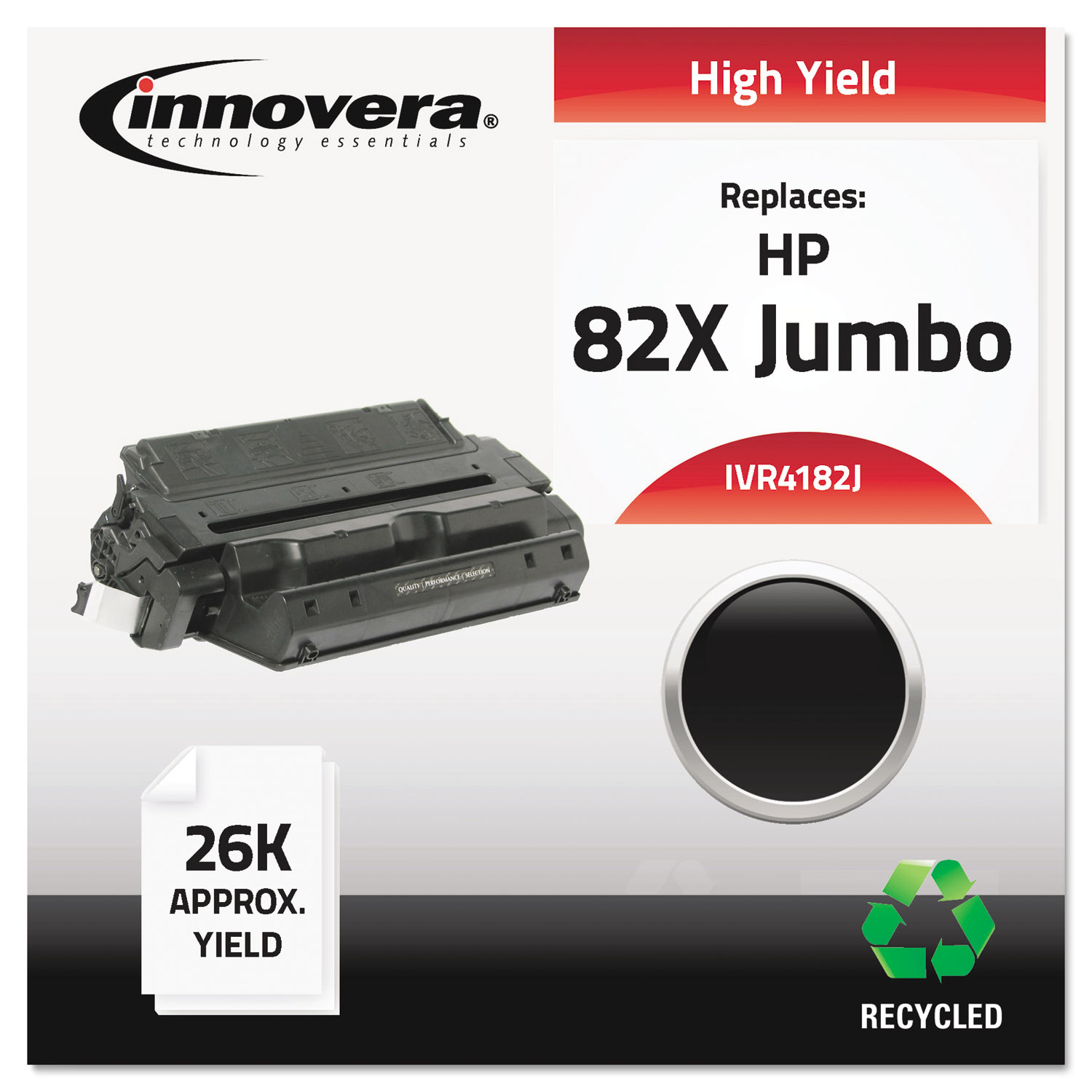 Remanufactured C4182X(J) (82XJ) Extra High-Yield Toner, Black