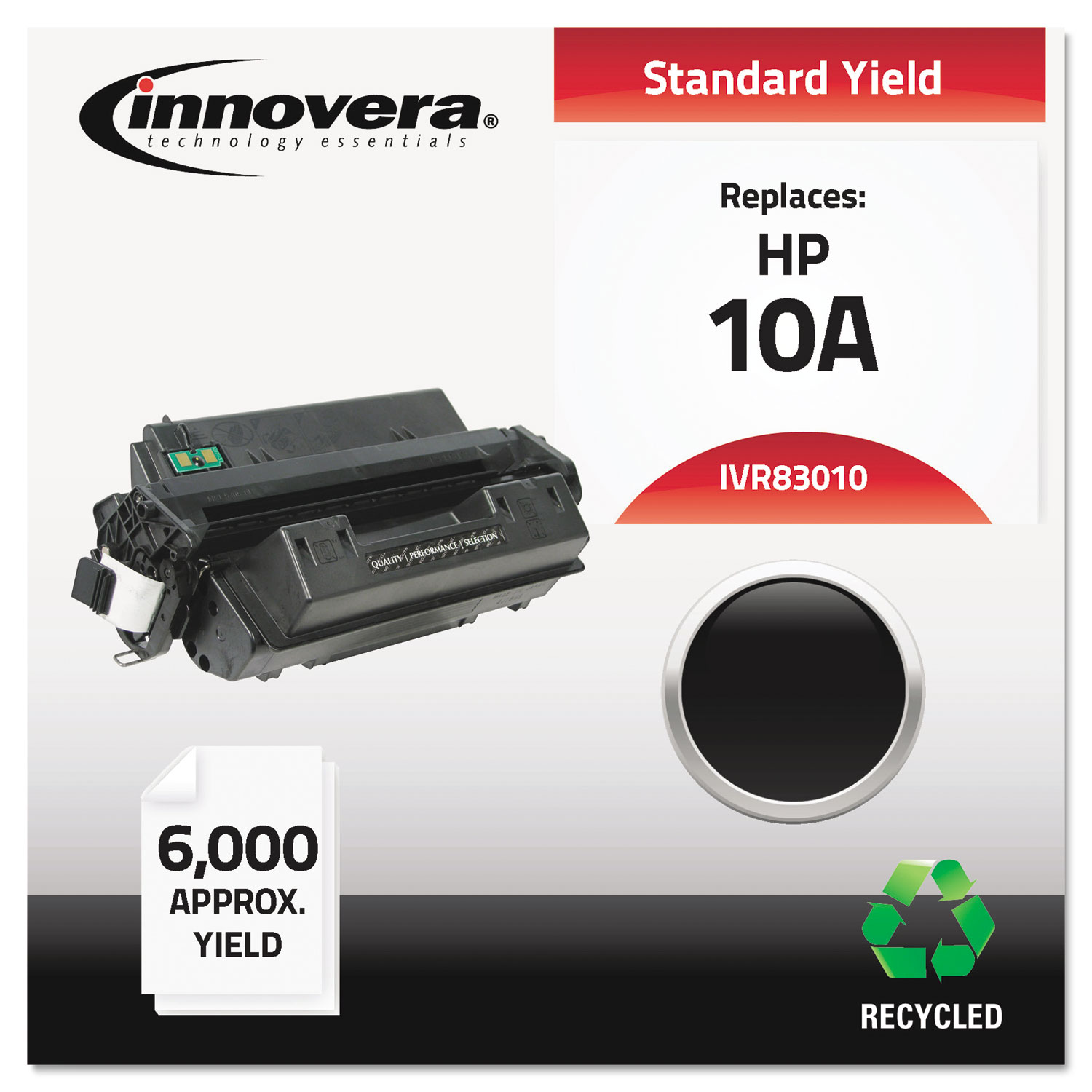 Remanufactured Q2610A (10A) Toner, 6000 Page-Yield, Black