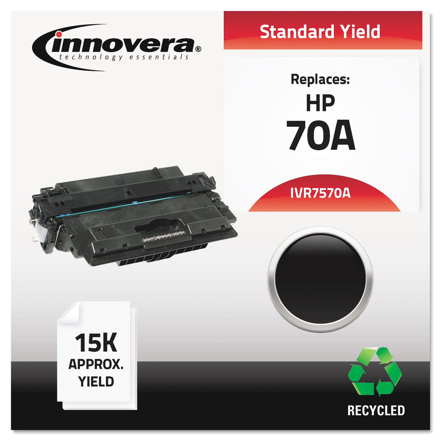 Remanufactured Q7570A (70A) Toner, 15000 Page-Yield, Black