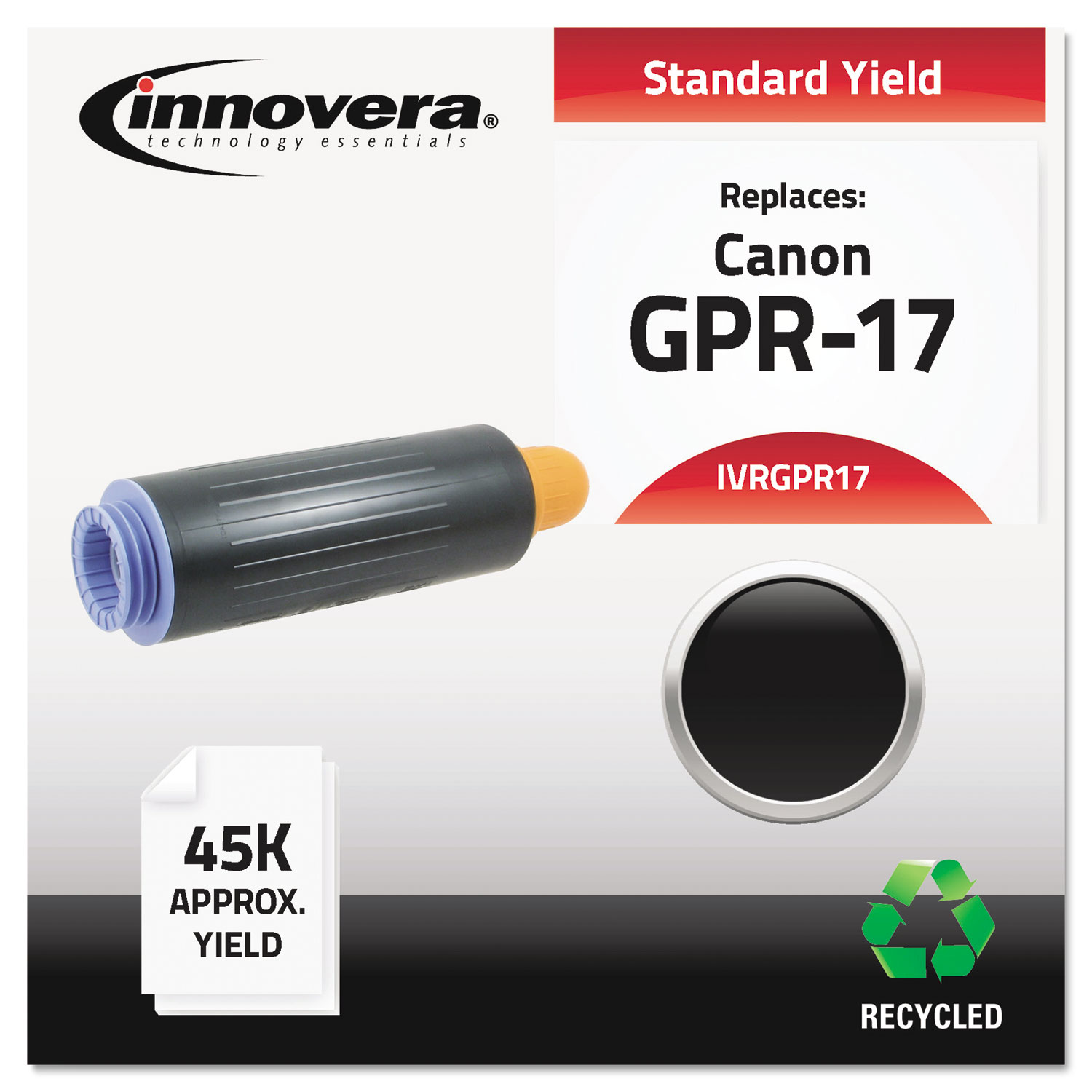 Remanufactured 0279B003AA (GPR-17) High-Yield Toner, Black