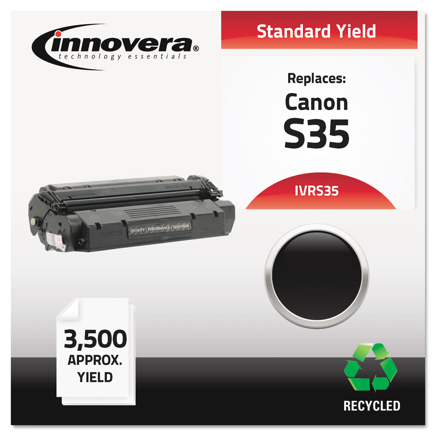 Remanufactured 7833A001AA (S35) Toner, 3500 Page-Yield, Black