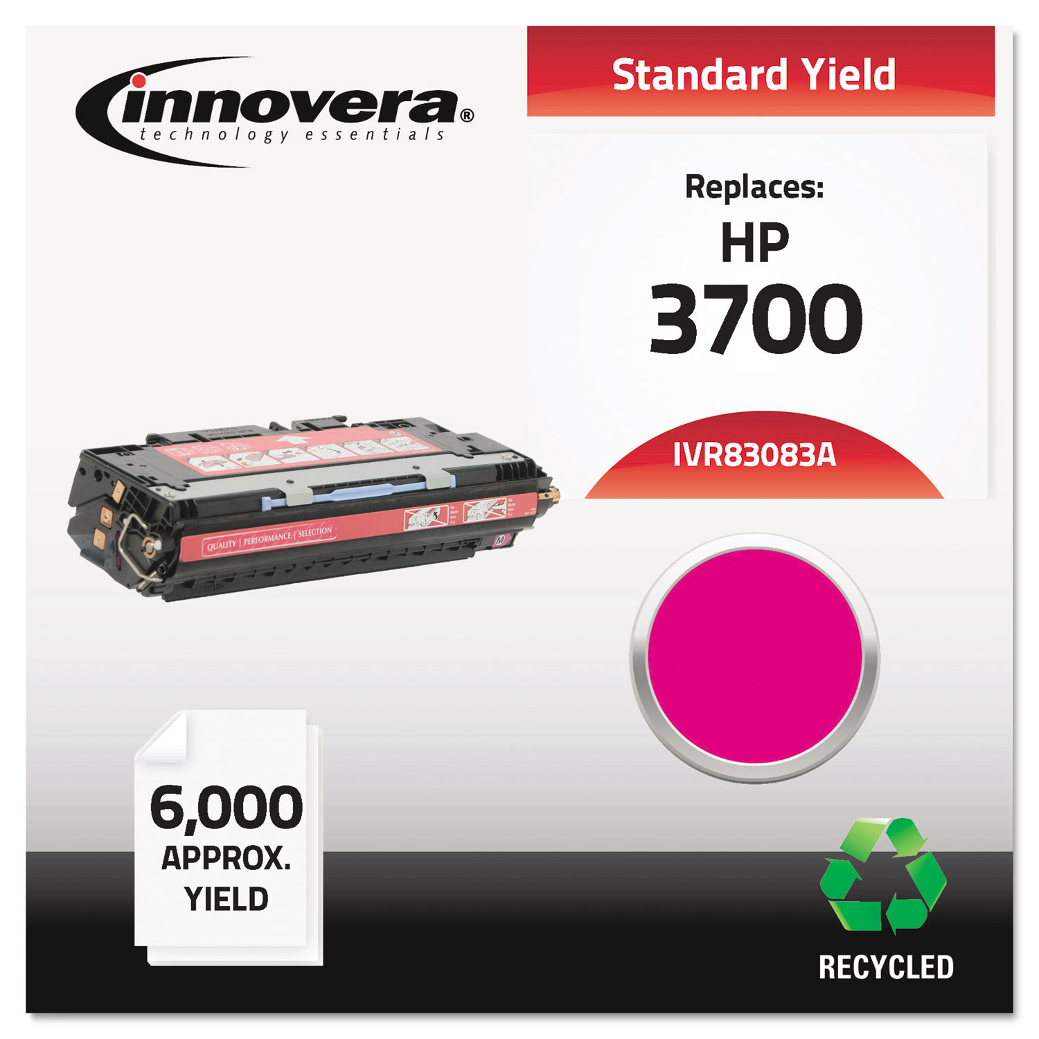  Innovera IVR83083A Remanufactured Q2683A (311A) Toner, 6000 Page-Yield, Magenta (IVR83083A) 