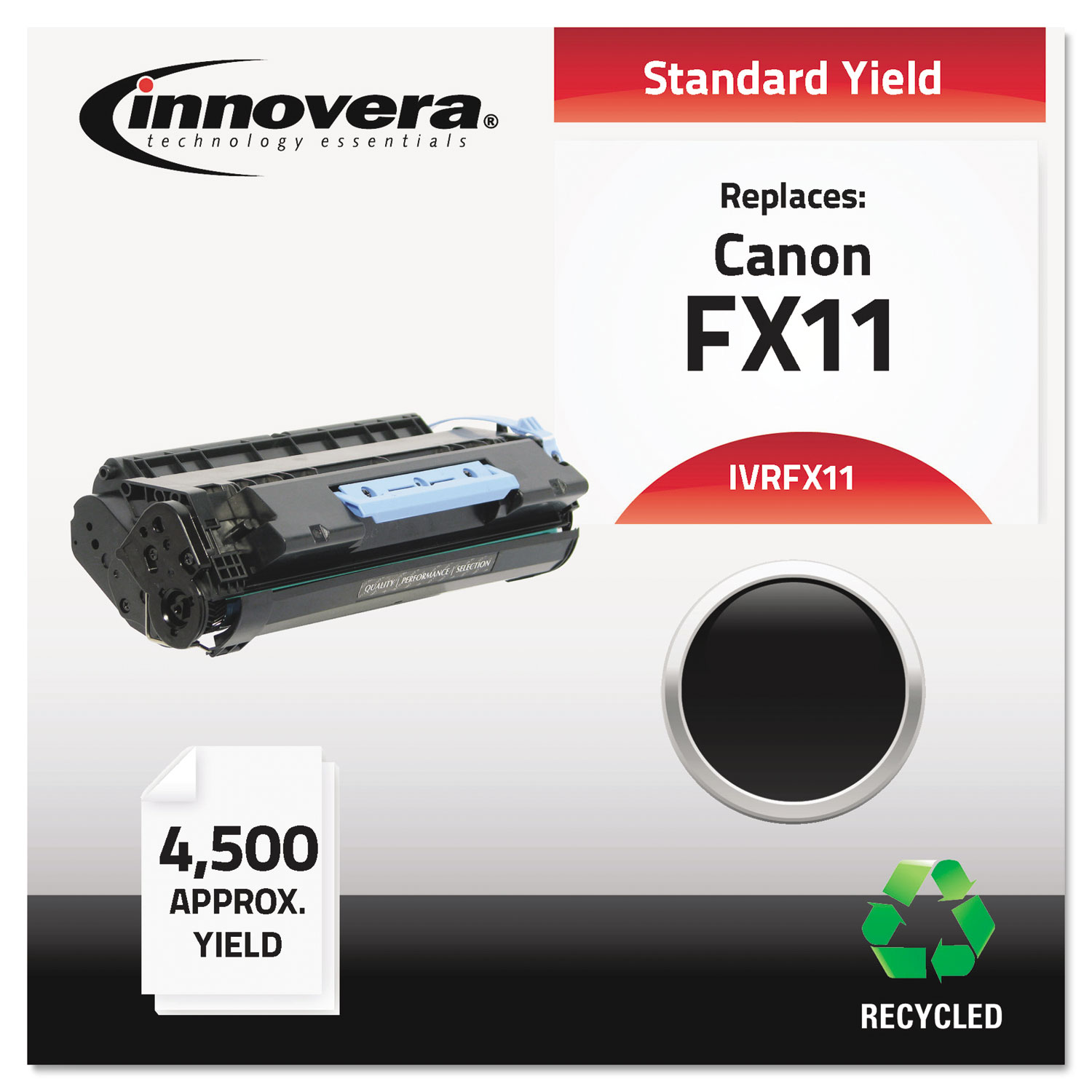 Remanufactured 1153B001AA (FX11) Toner, 4500 Page-Yield, Black