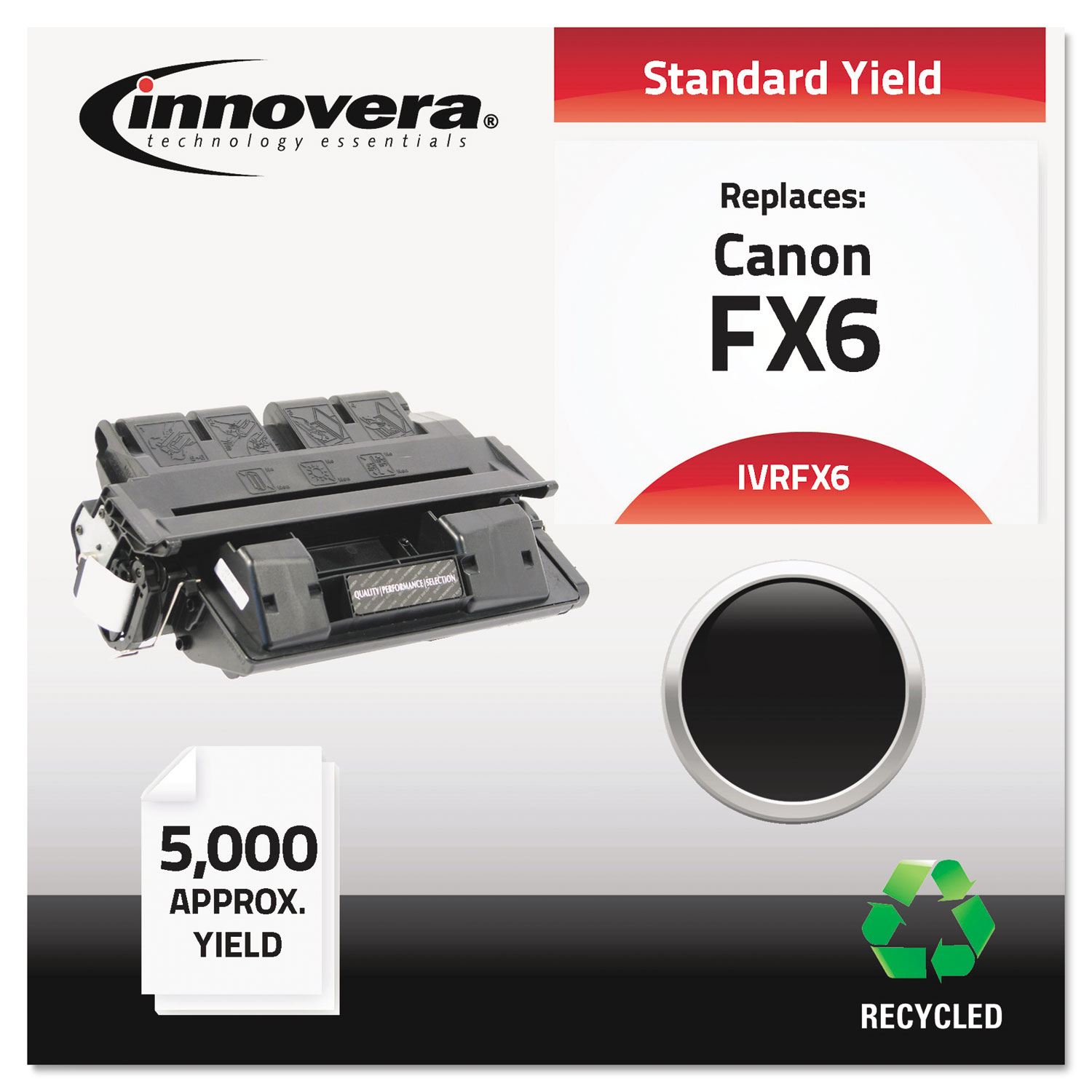 Remanufactured 1559A002AA (FX6) Toner, 5000 Page-Yield, Black