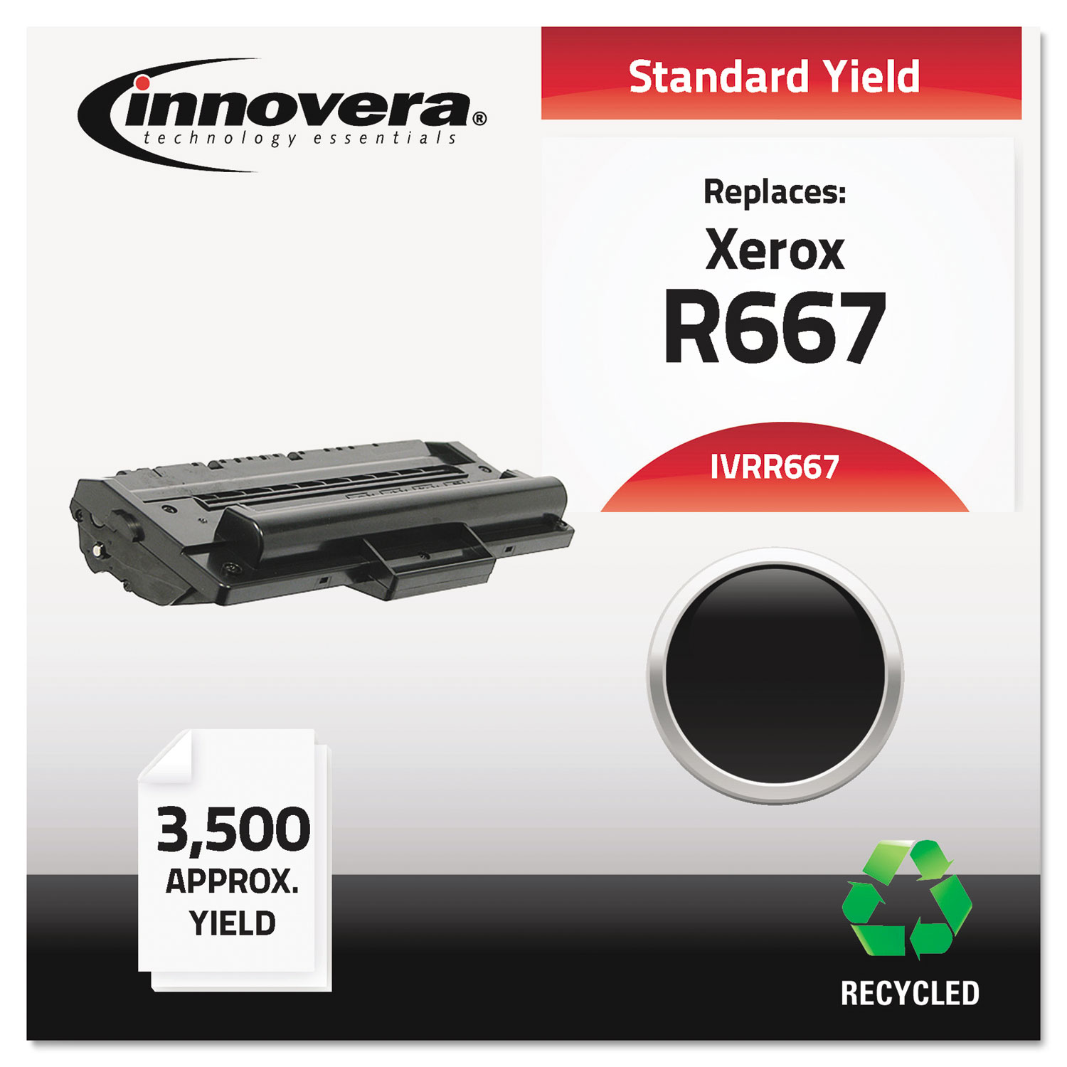 Remanufactured 113R00667 (R667) Toner, Black