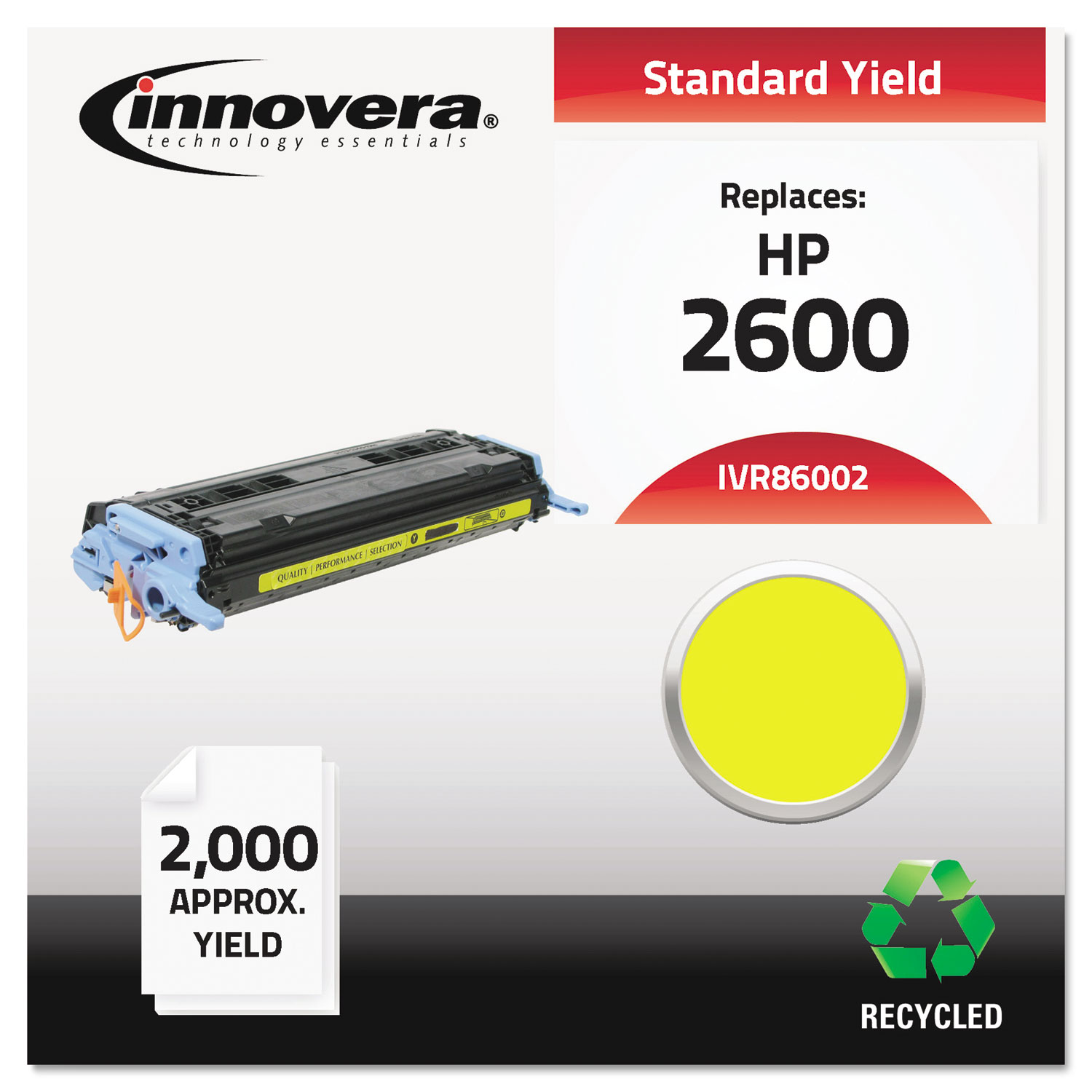 Remanufactured Q6002A (124A) Toner, 2000 Page-Yield, Yellow