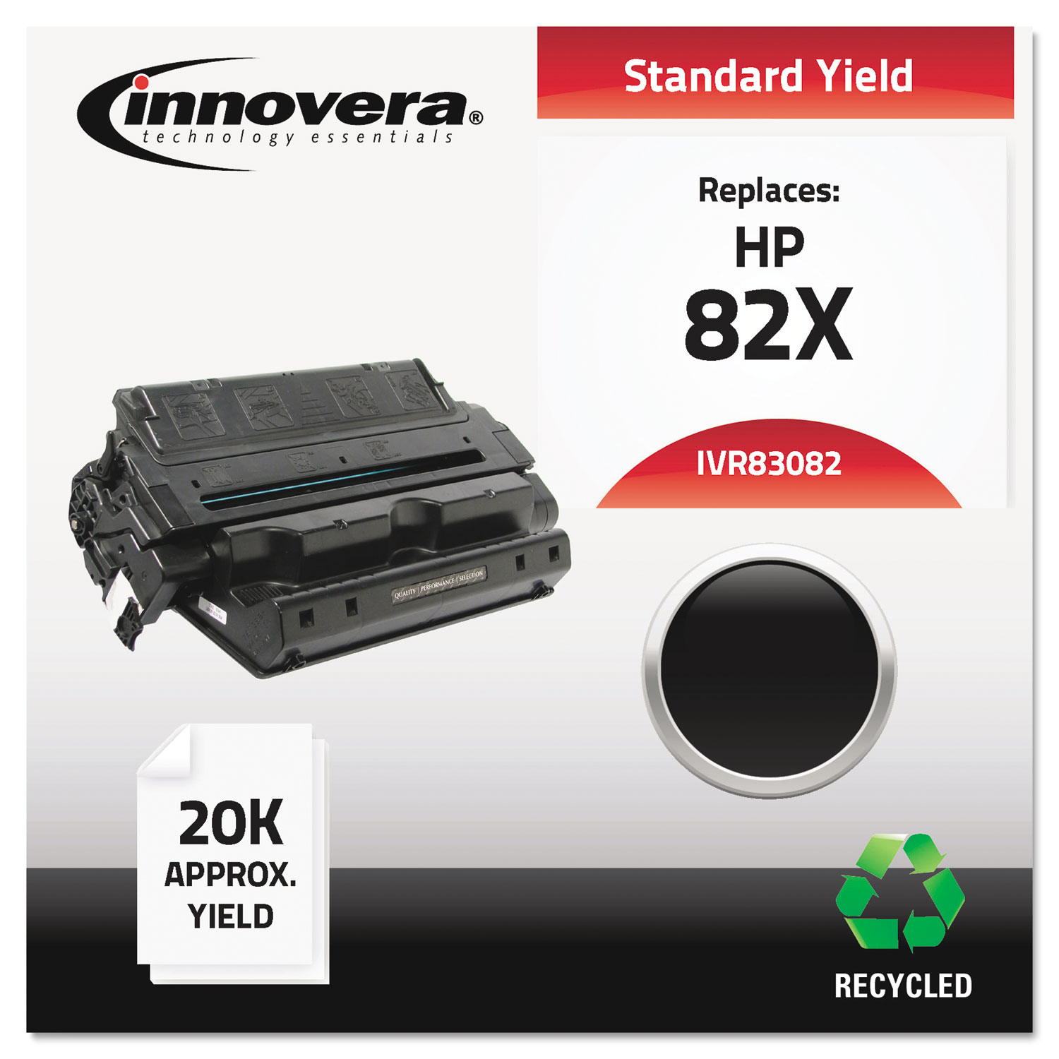 Remanufactured C4182X (82X) High-Yield Toner, 22000 Page-Yield, Black