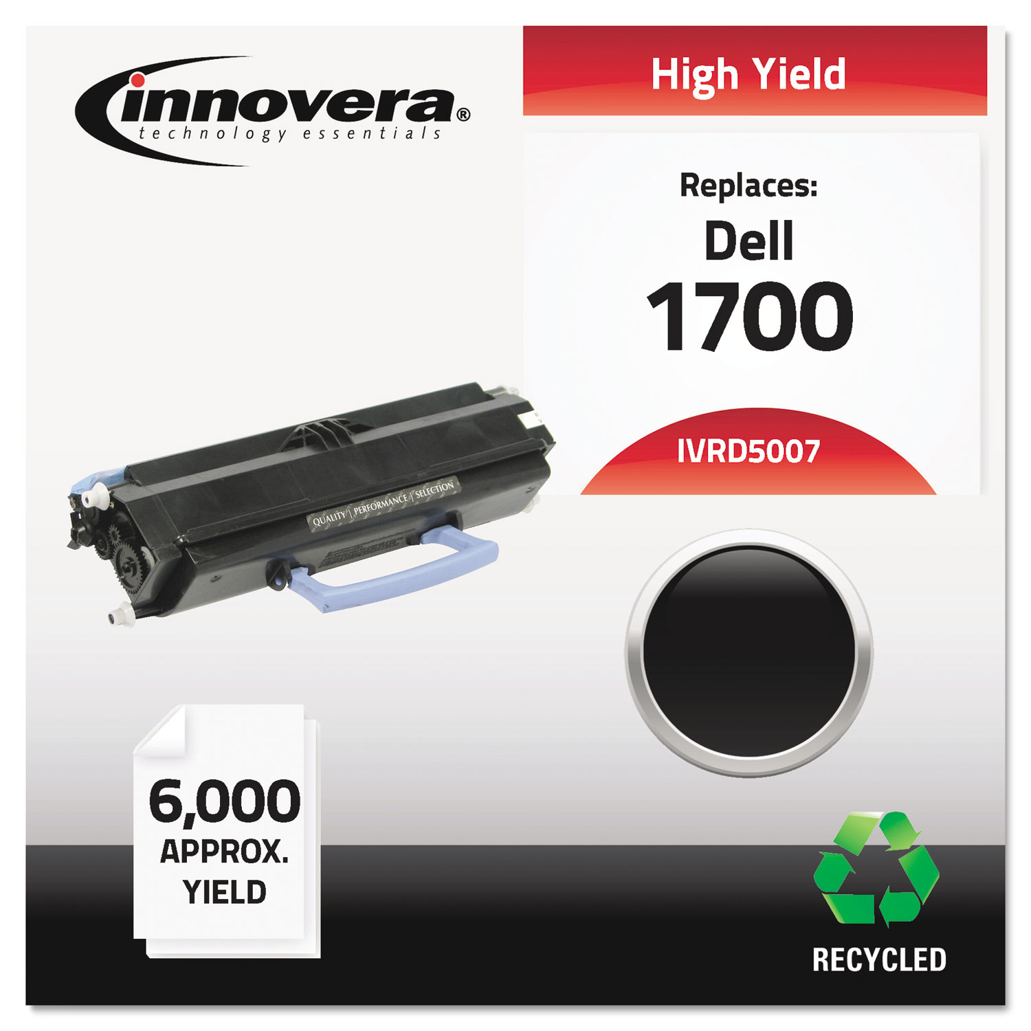  Innovera IVRD5007 Remanufactured 310-5402 (D5007) High-Yield Toner, 6000 Pg-Yld, Black (IVRD5007) 