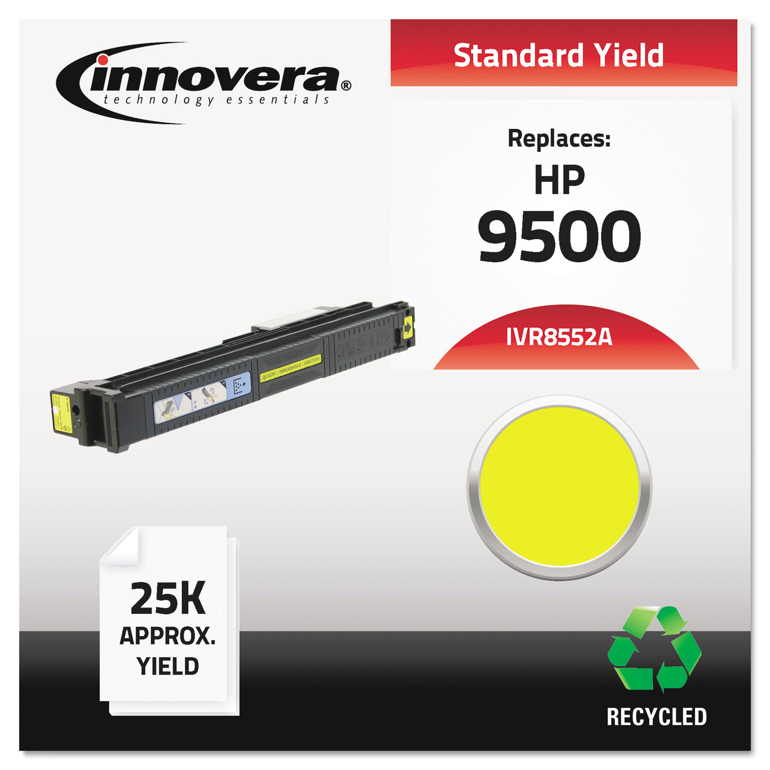 Remanufactured C8552A (822A) Toner, Yellow