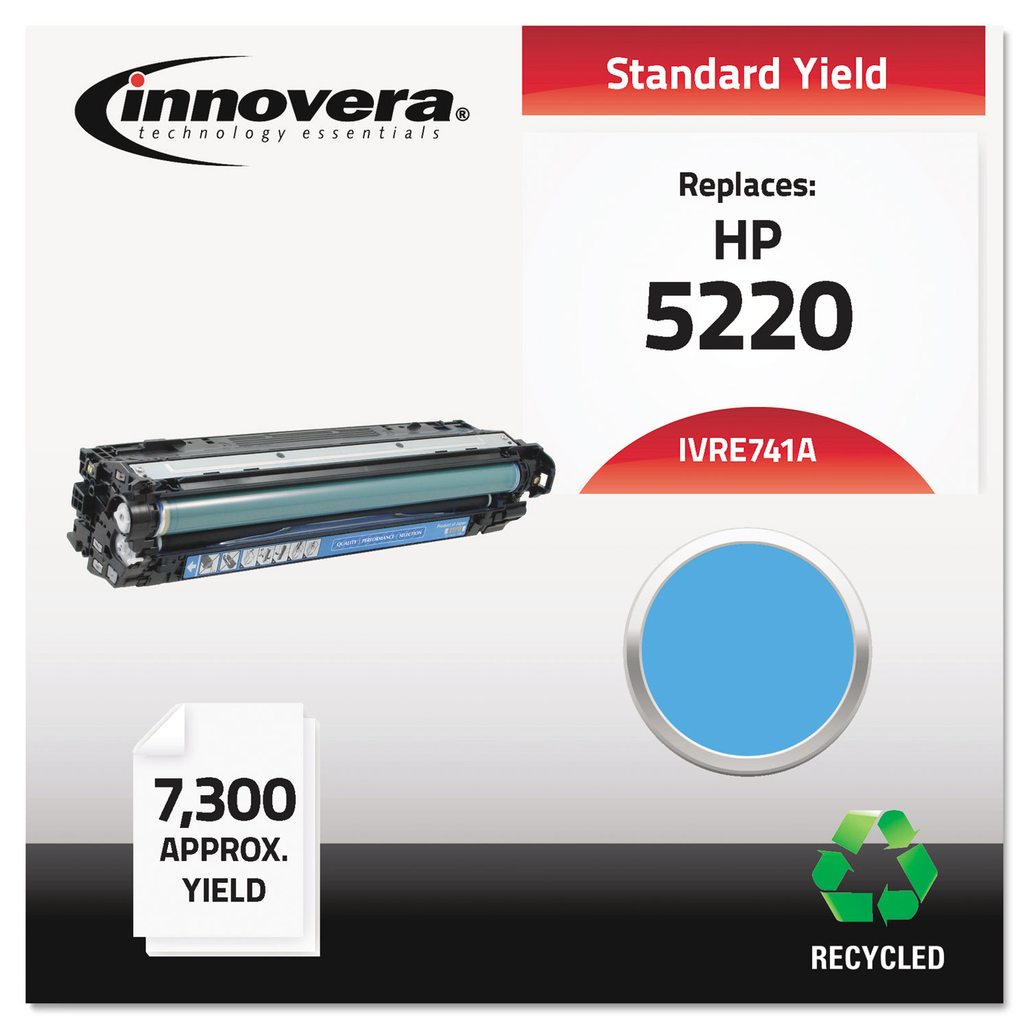 Remanufactured CE741A (307A) Toner, 7300 Page-Yield, Cyan