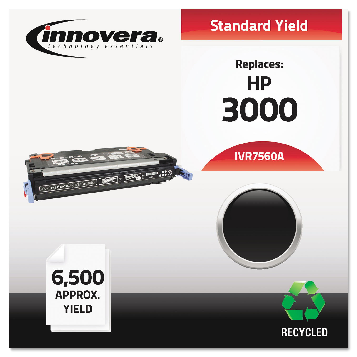  Innovera IVR7560A Remanufactured Q7560A (314A) Toner, 6500 Page-Yield, Black (IVR7560A) 