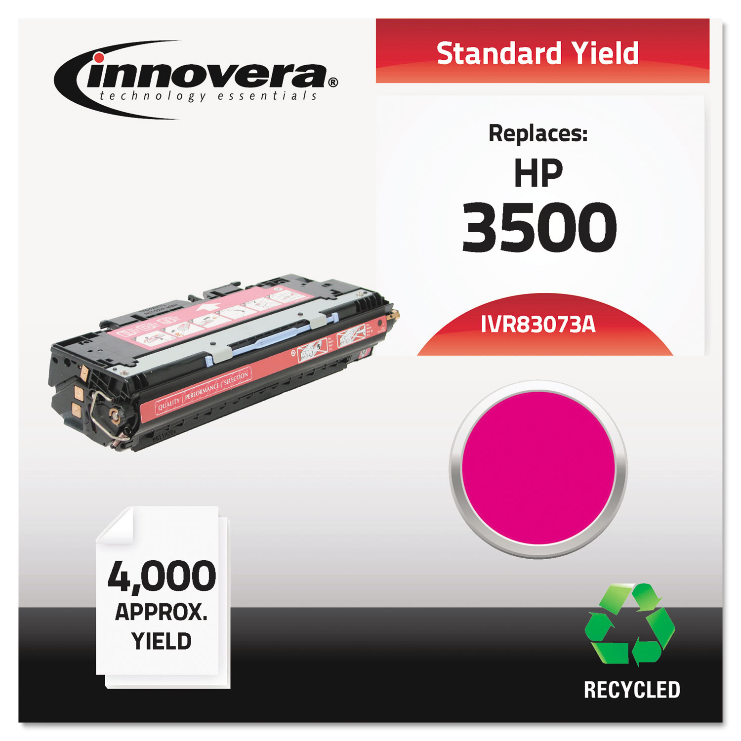  Innovera IVR83073A Remanufactured Q2673A (309A) Toner, 4000 Page-Yield, Magenta (IVR83073A) 